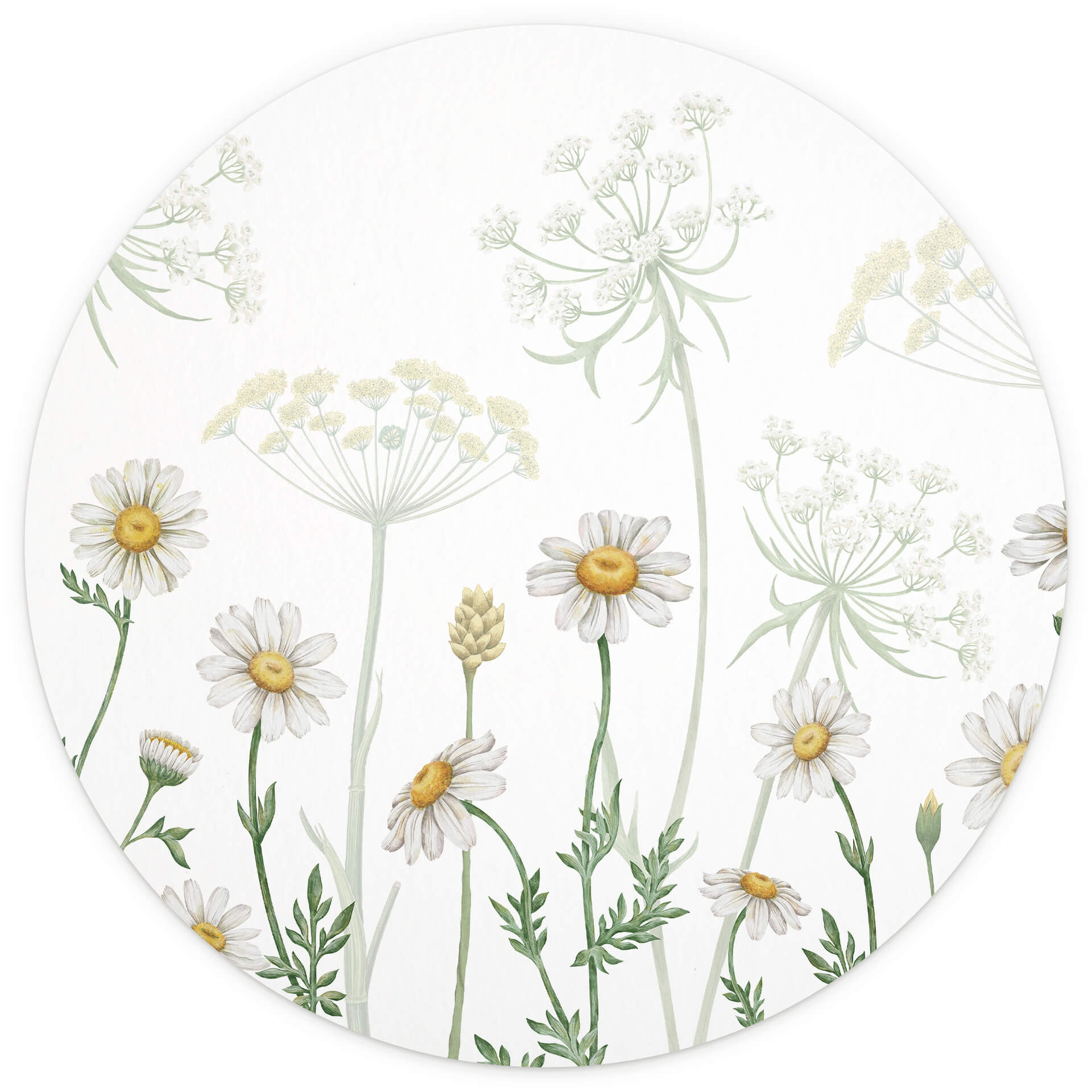 Behangcirkel Sir Edward - Flowery Spring - vliesbehang/zelfklevend vliesbehang
