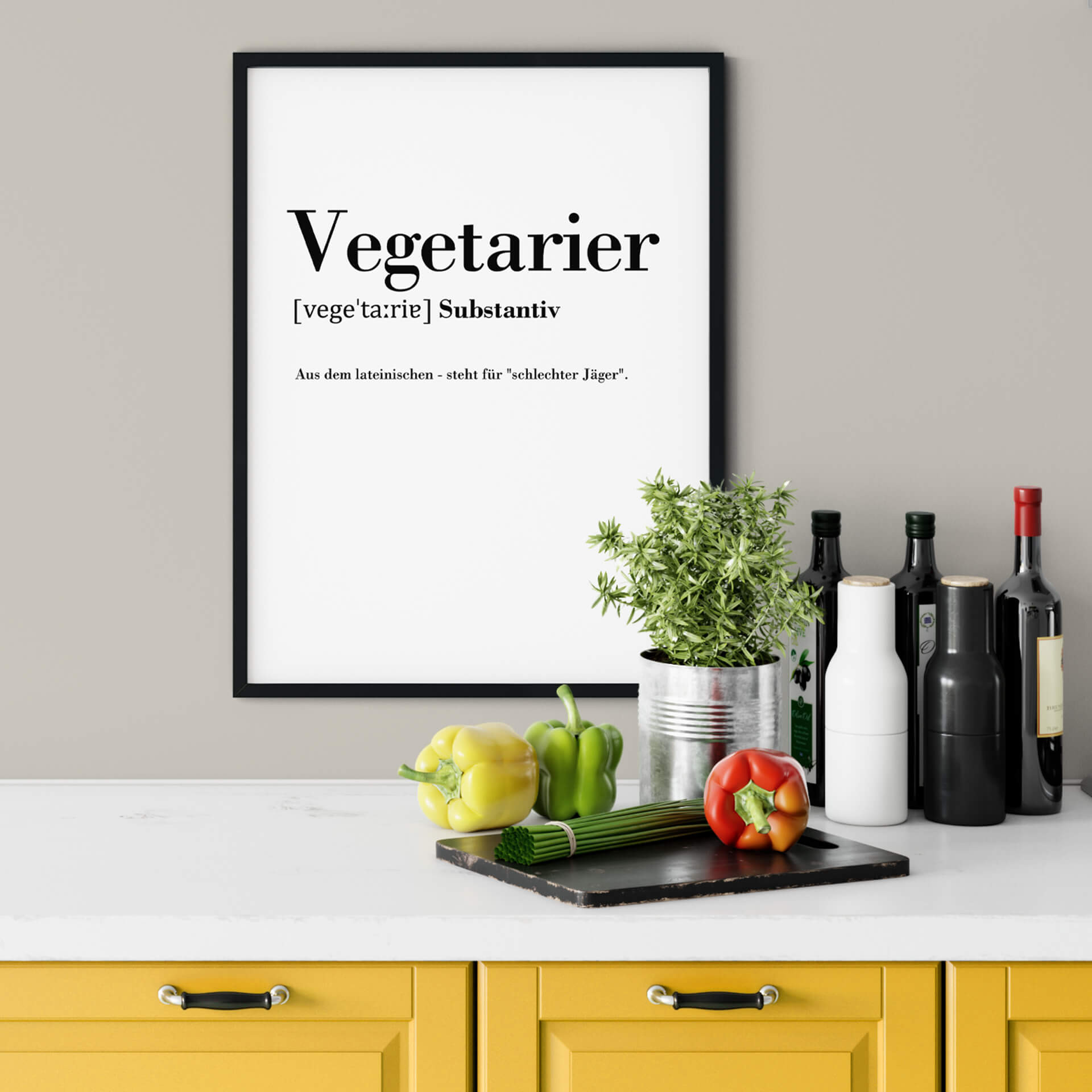 Poster Grammatik - Vegetarier