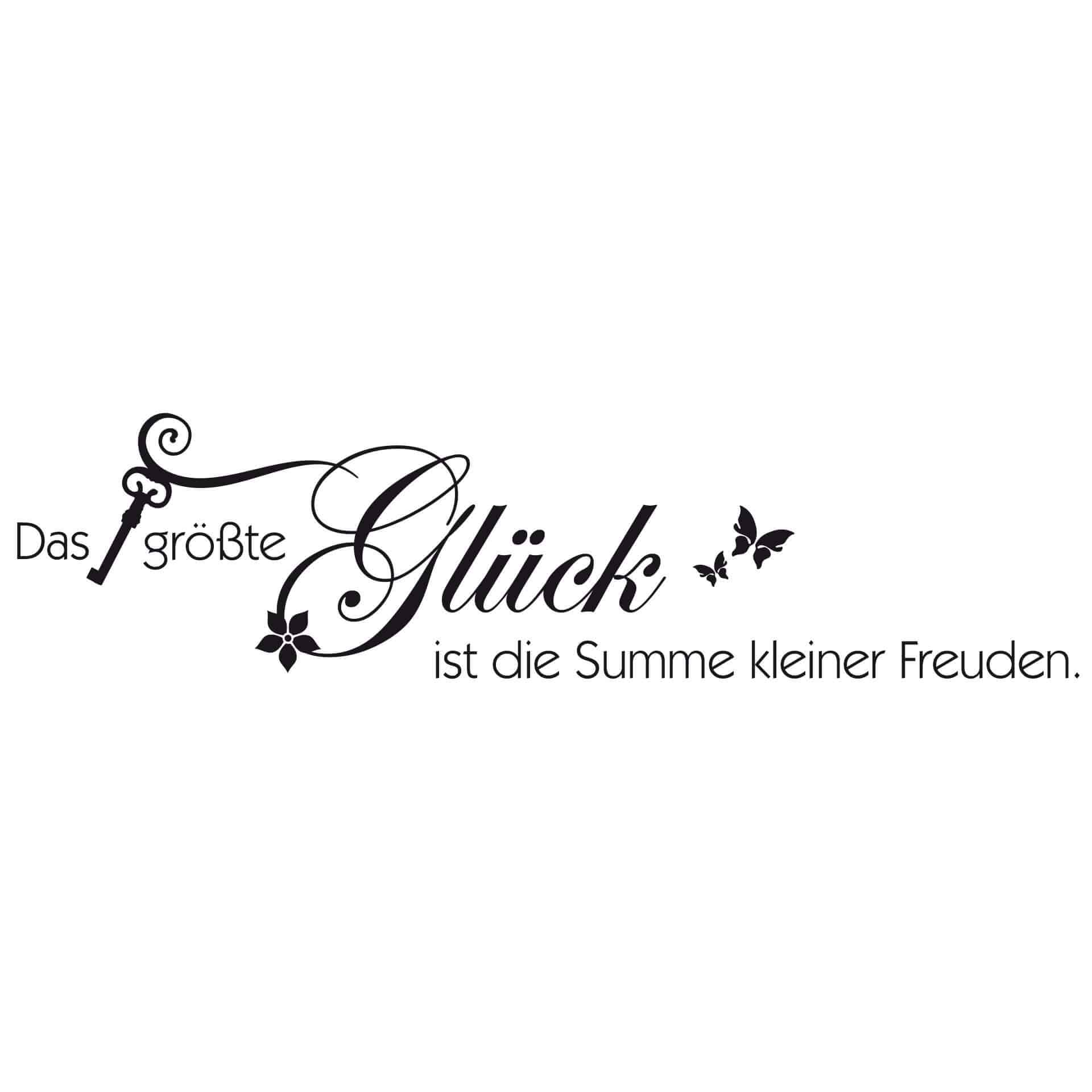 Wandtattoo Das größte Glück...