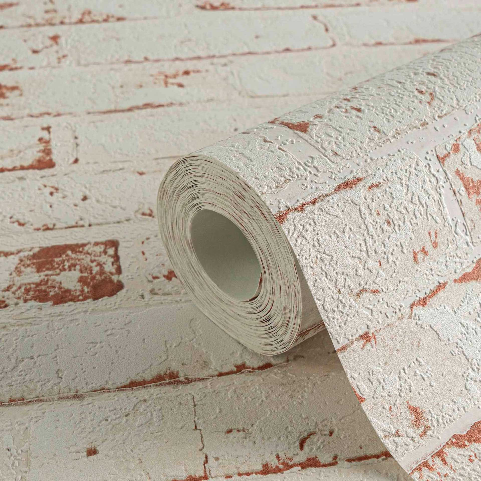 A.S. Création behang Best of Wood`n Stone 2nd Edition beige, bruin, rood