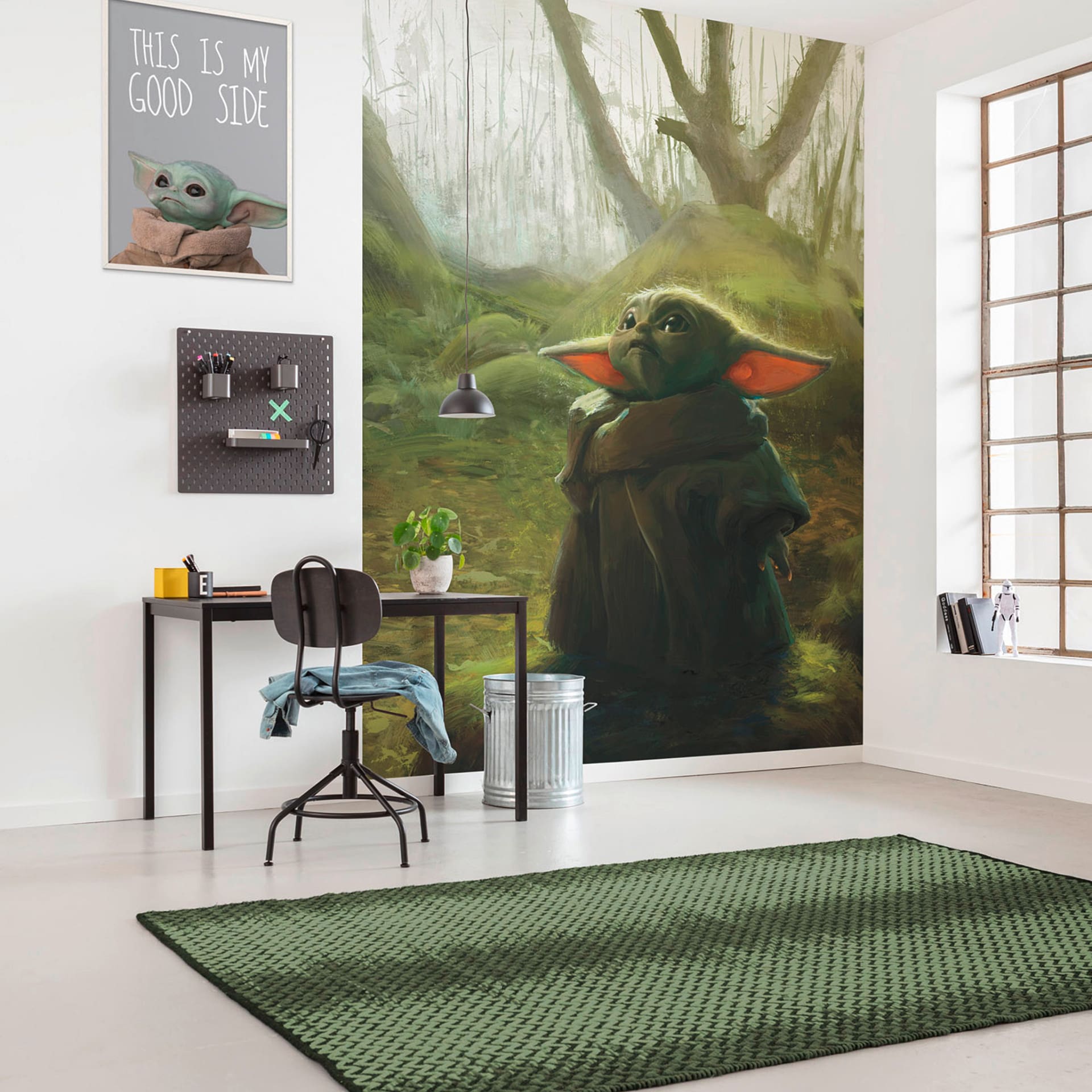 Vlies Fototapete - Mandalorian Grogu Acrylic - 200 x 280 cm