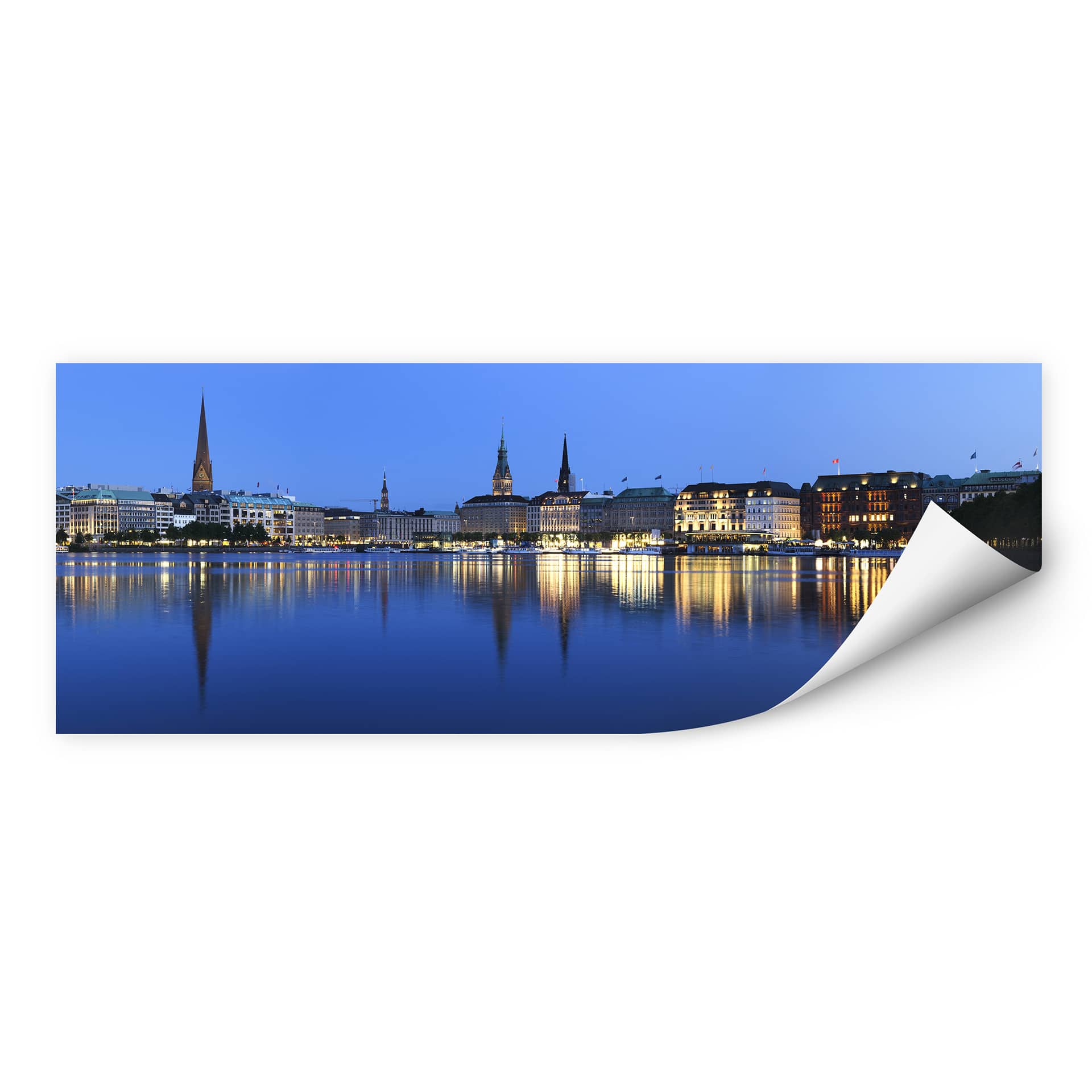 Wallprint W - Hamburger Jungfernstieg - Panorama