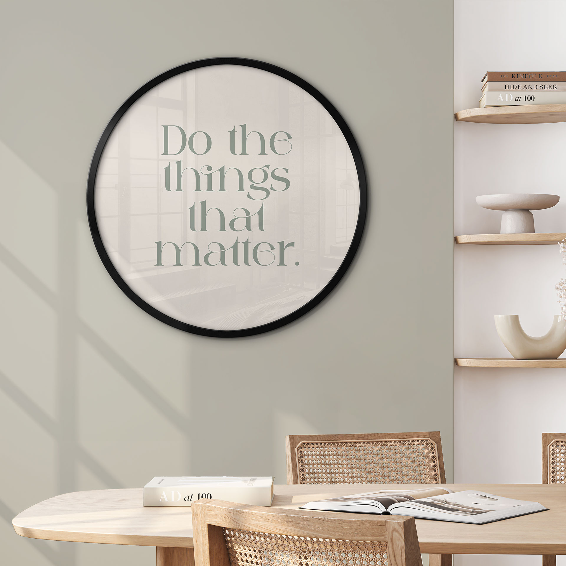Poster Do The Things That Matter - Prints by Ayleen - Rond