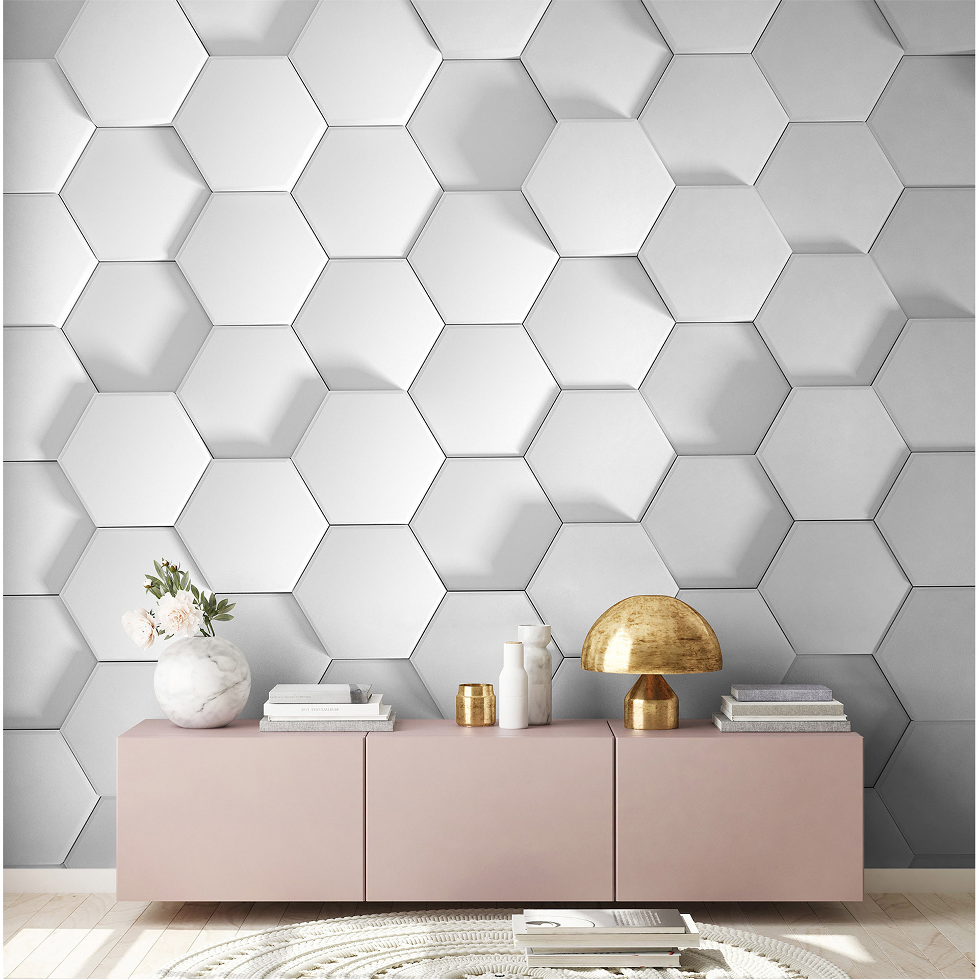 Livingwalls Fotobehang Designwalls Honeycomb