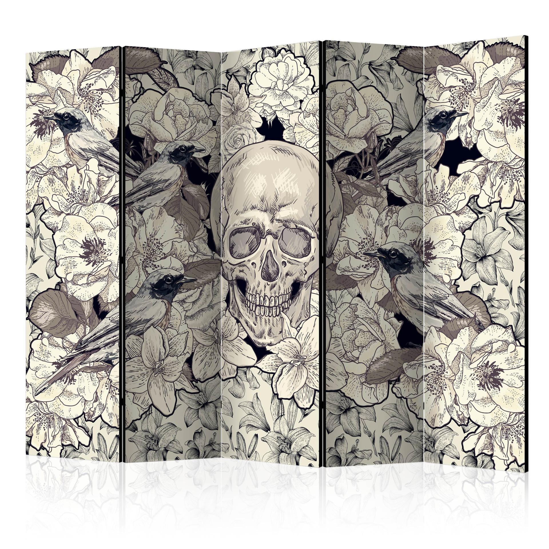 Rumdeler - Inspireret af Art Nouveau , 5-delt - 225x172 cm