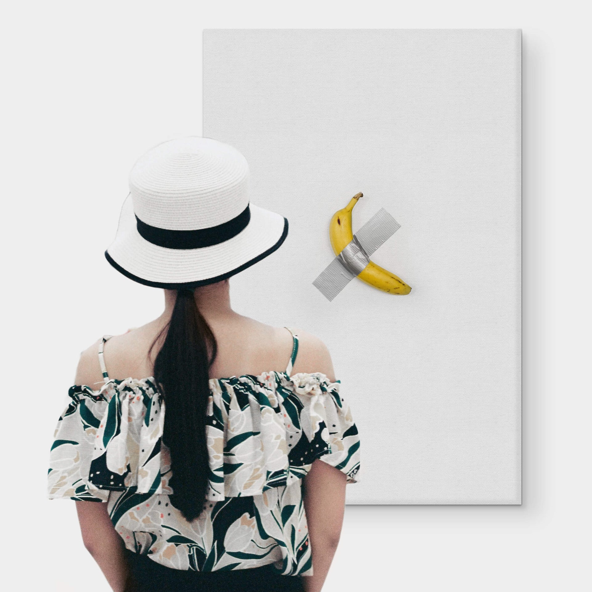 Obraz na płótnie - Taped Banana