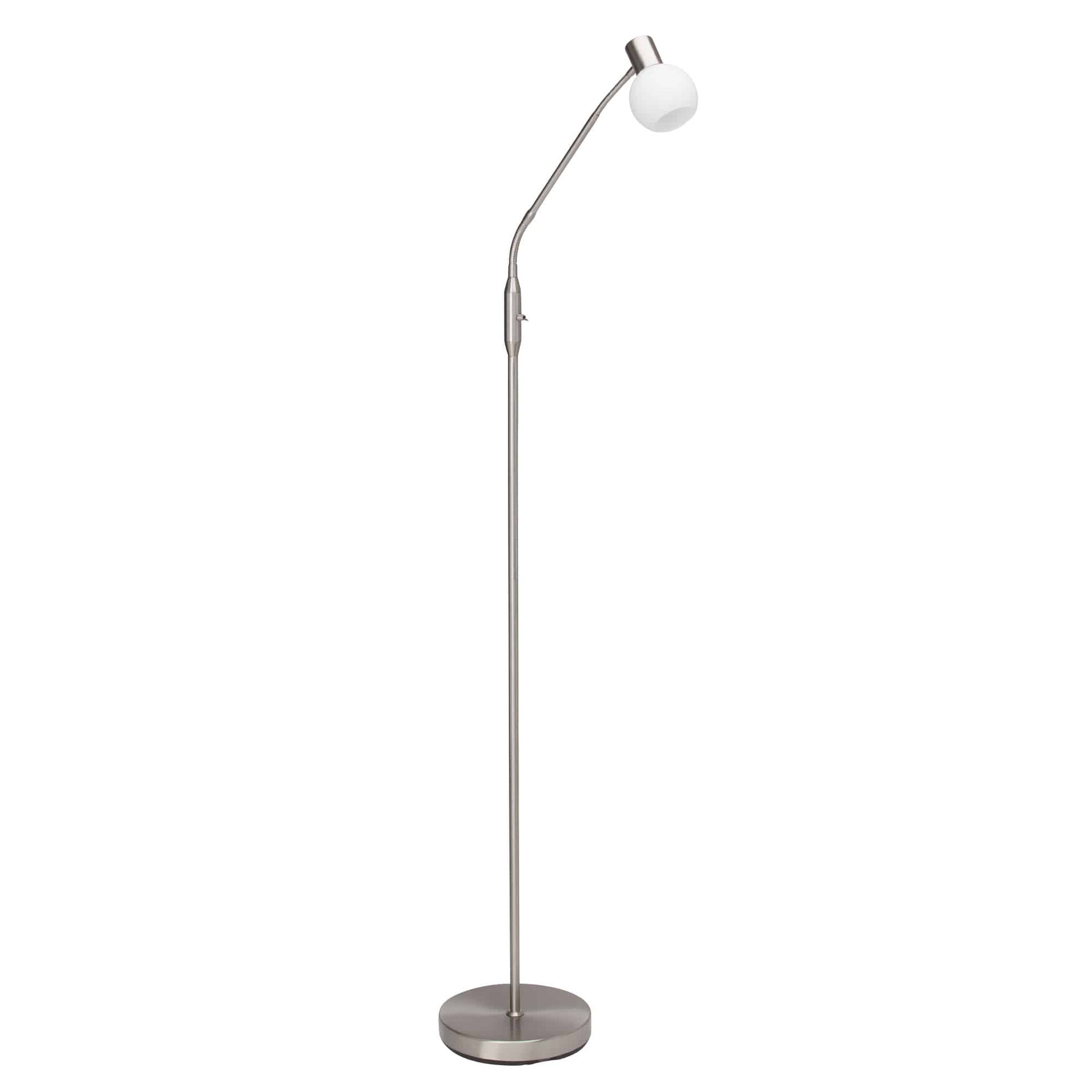 Stehleuchte Malou, metallic, 140 x 22,5 cm, Glas Stehlampe