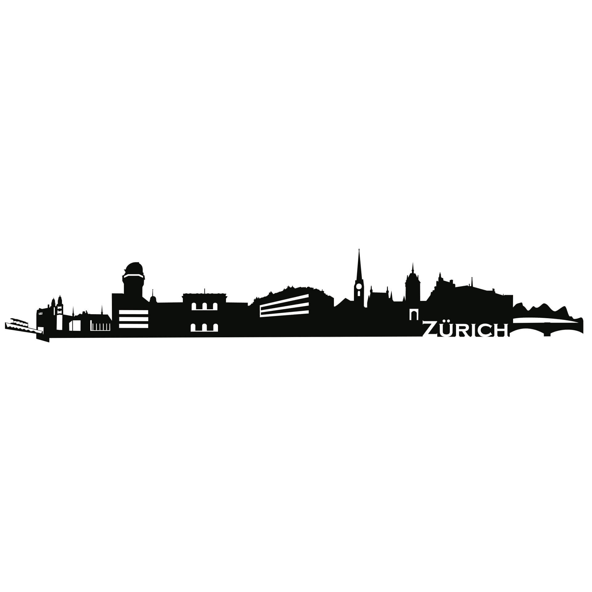 Wallsticker Skyline Zurich