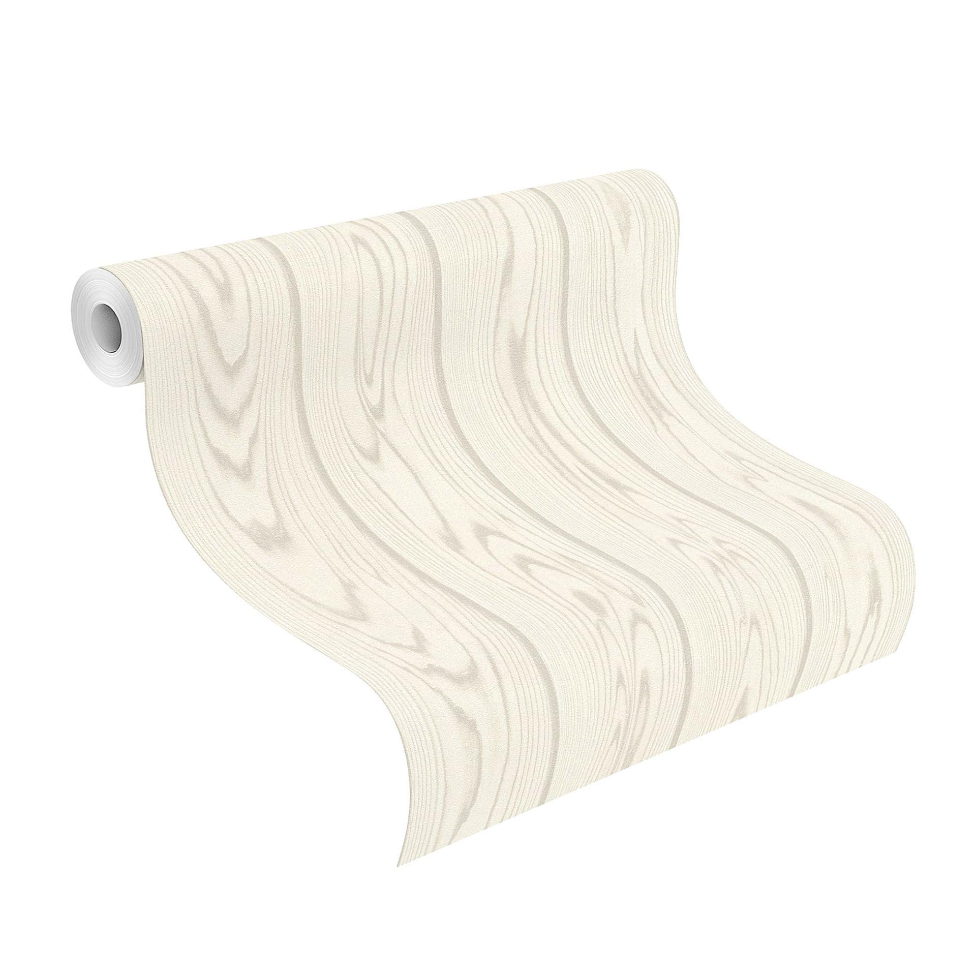 houtlook behang, vliesbehang Factory V wit