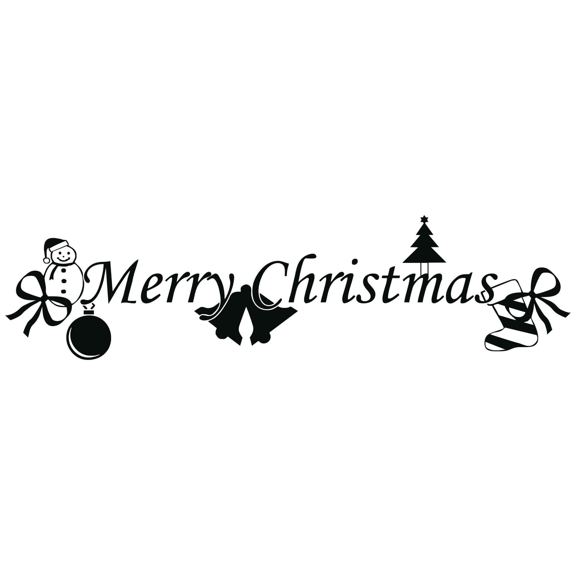 Wallsticker Merry Christmas!