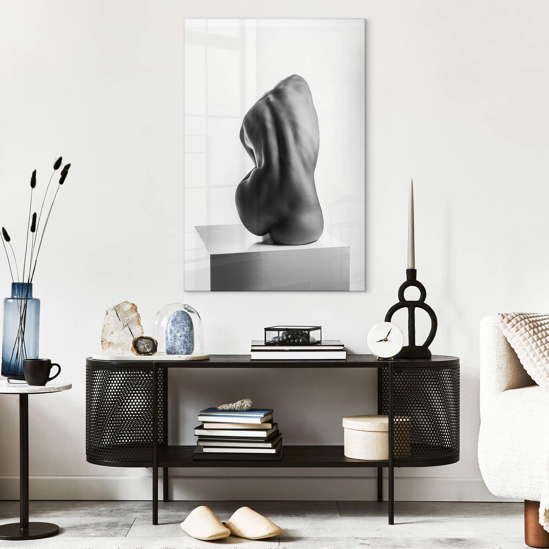 Akrylbillede Valevicius - Sensuel skulptur af en kvindelig ryg