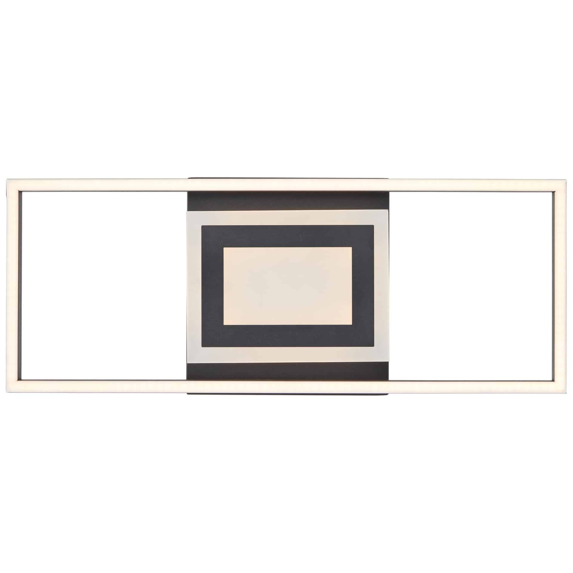 Deckenleuchte Benedikt, schwarz, 55 x 16 cm, Metall Lampe