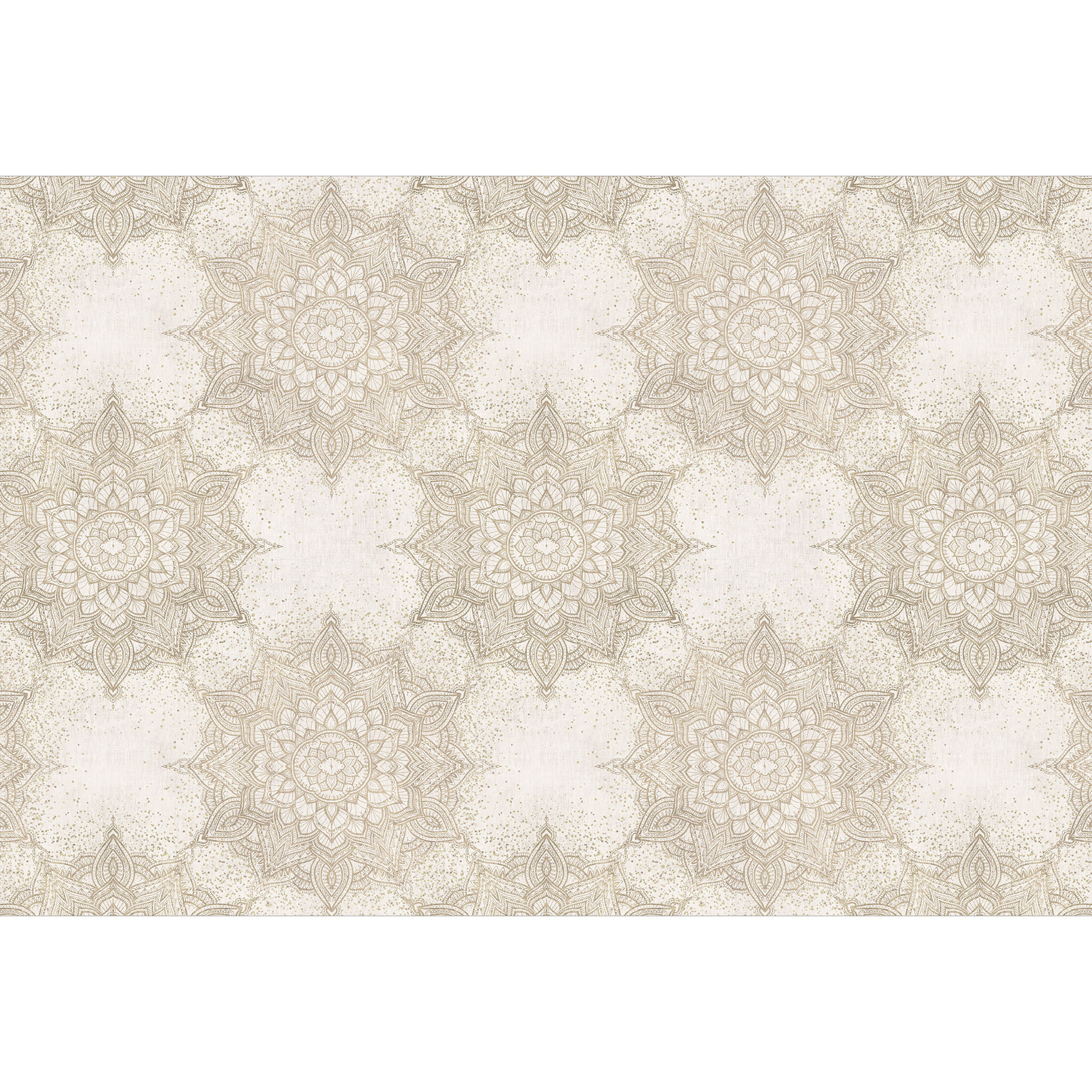 Fotobehang Ornamenten - Elegante mandala in zand goud - Bloomery Decor