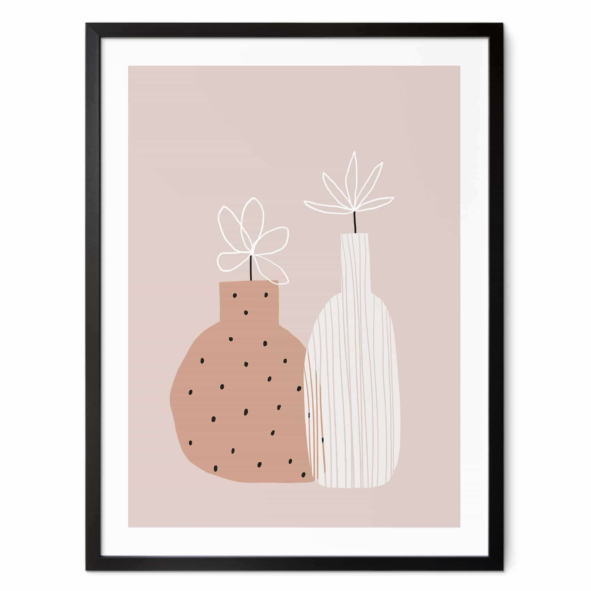 Plakat uplusmestudio - Małe kwiaty w wazonie
