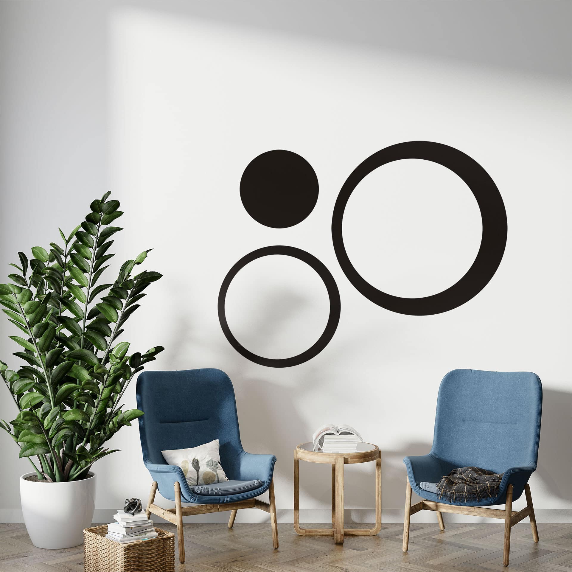 Wallsticker - Samling af Cirkler