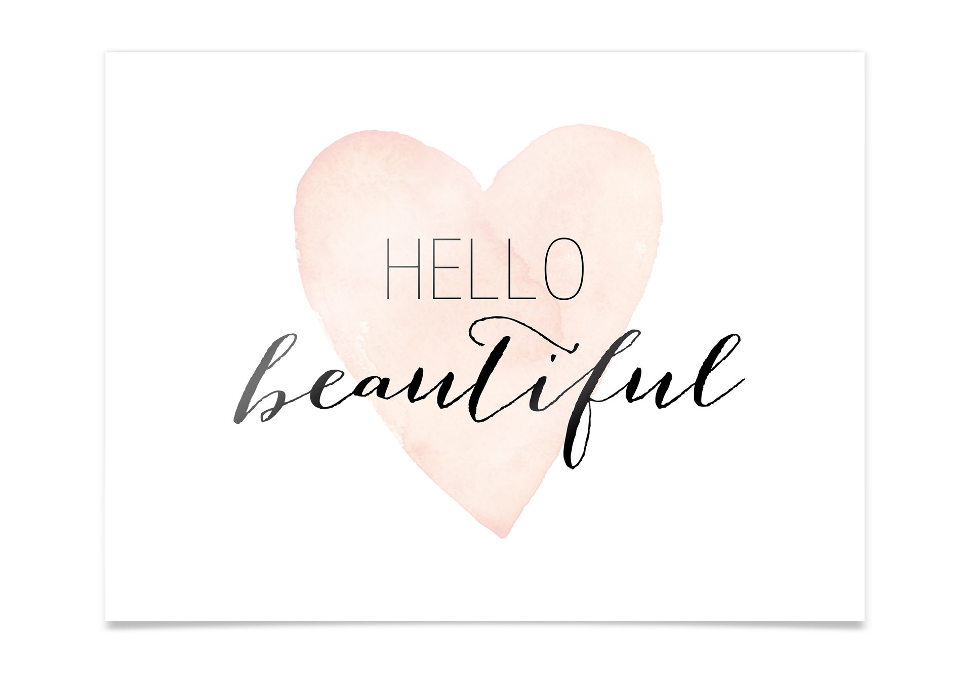 Plakat Confetti & Cream - Hello Beautiful