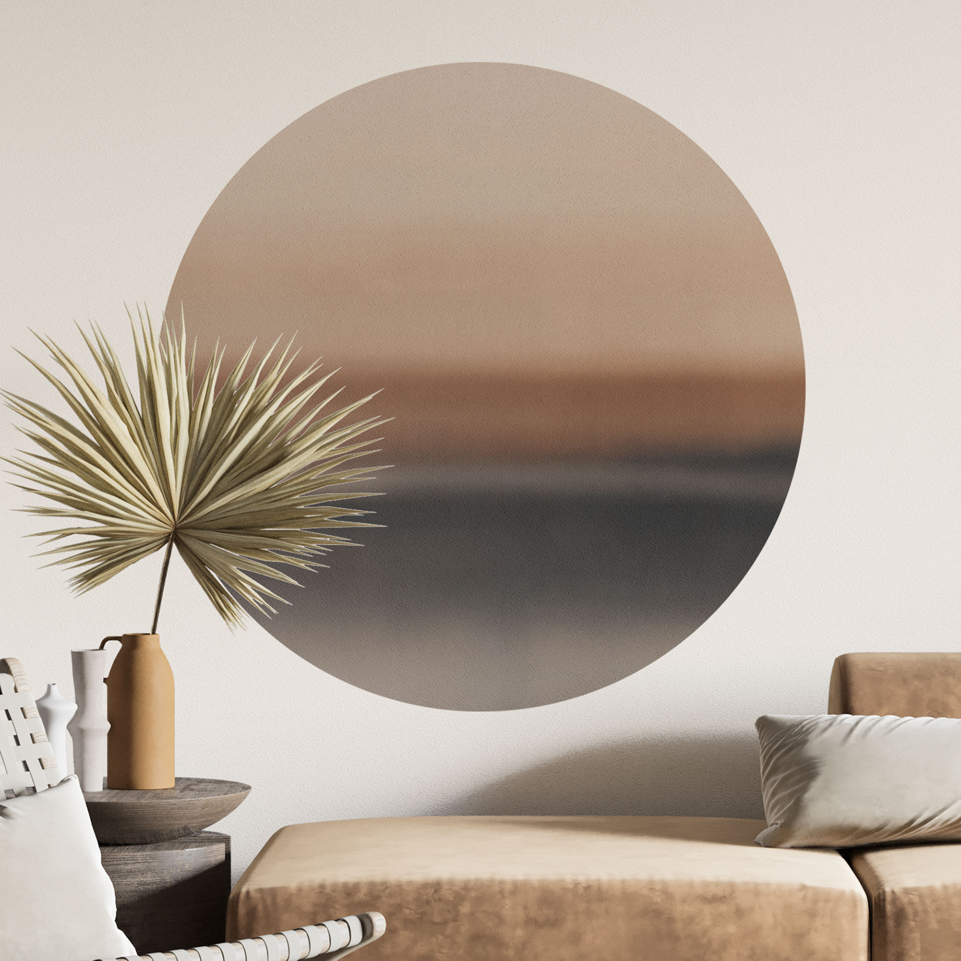 Wandtattoo Rotko Dawn - Warmer Horizont - Sir Edward x Grigory Gladarev - Rund