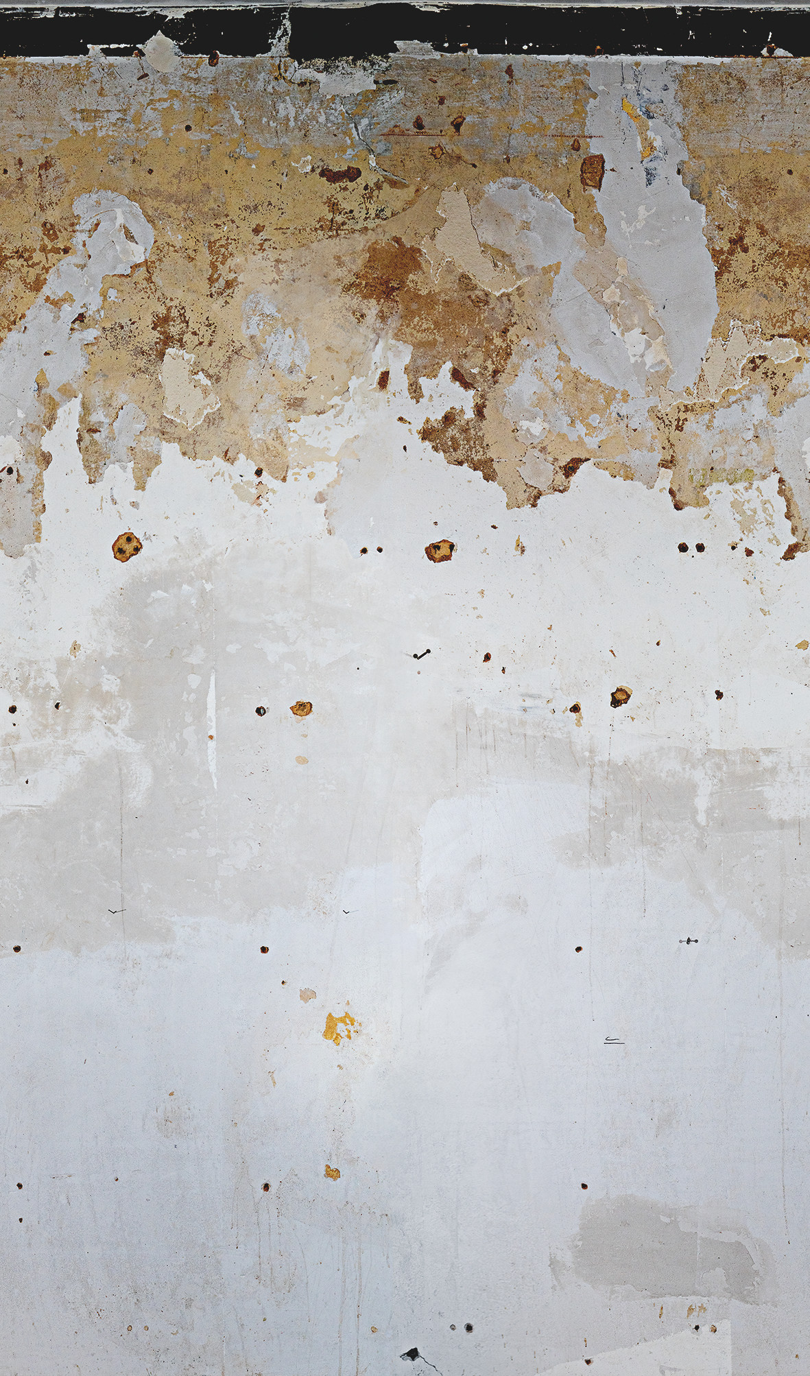 Roestig metaal effect behang Fotobehang Grijs, Steen 2,70 x 1,59 m