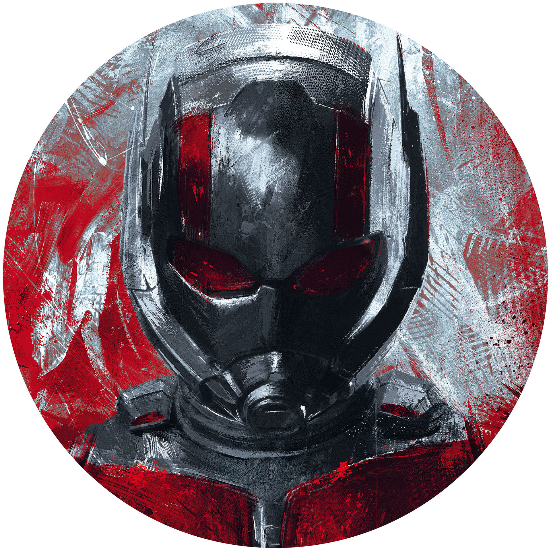 Zelfklevend Vliesbehang - Avengers Painting Ant-Man - 125 x 125 cm