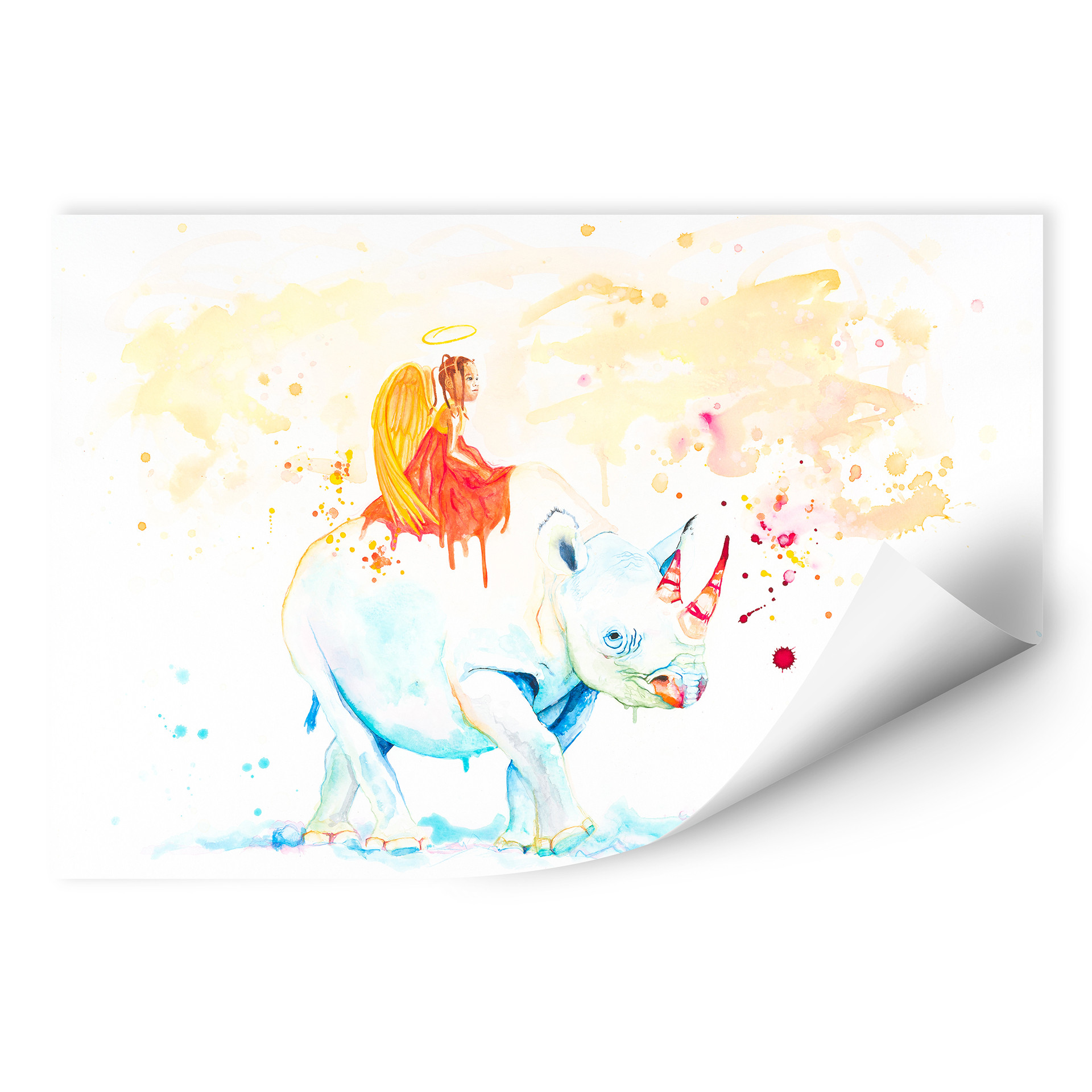 Wallprint Buttafly - Black Rhino