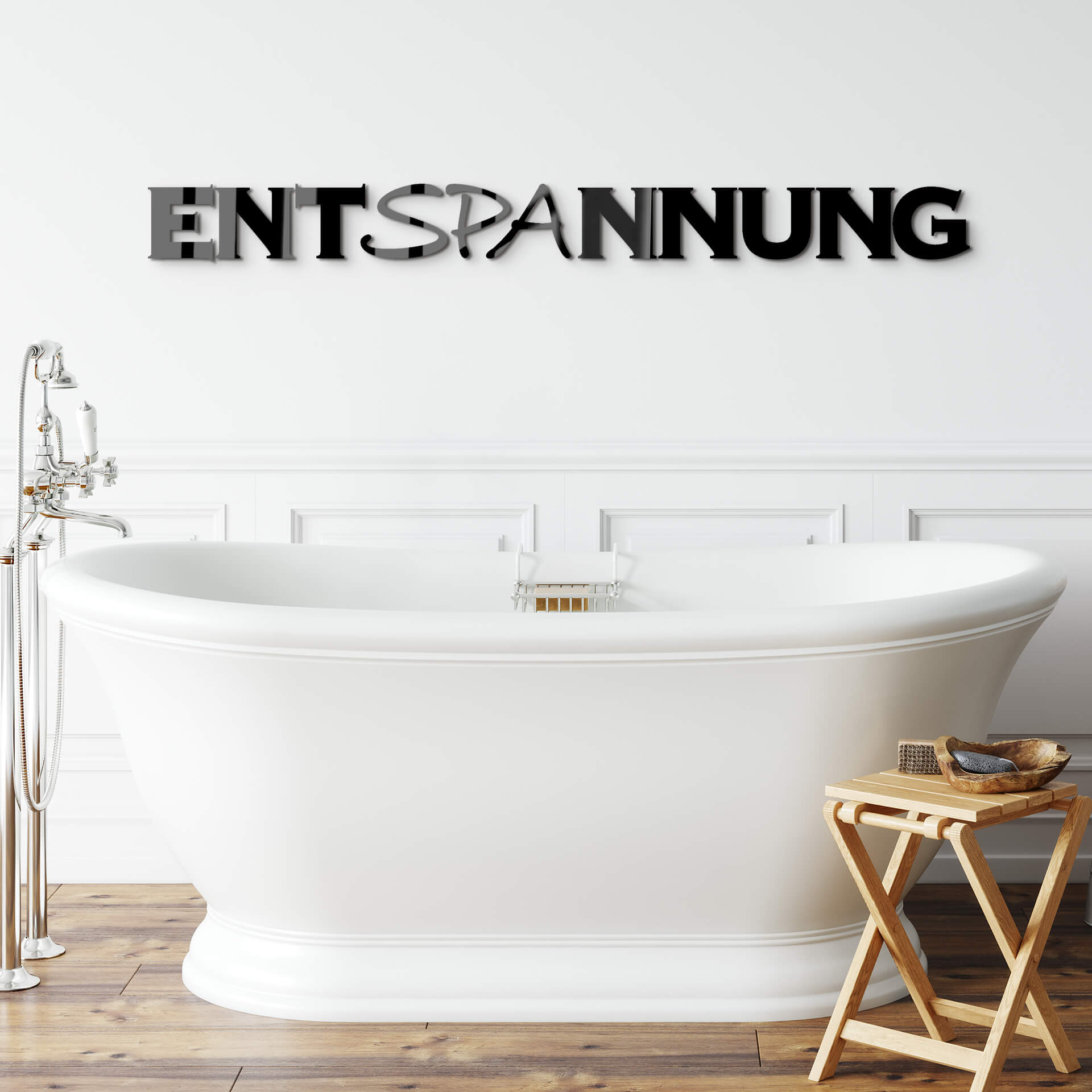 Acrylbuchstaben  Entspannung