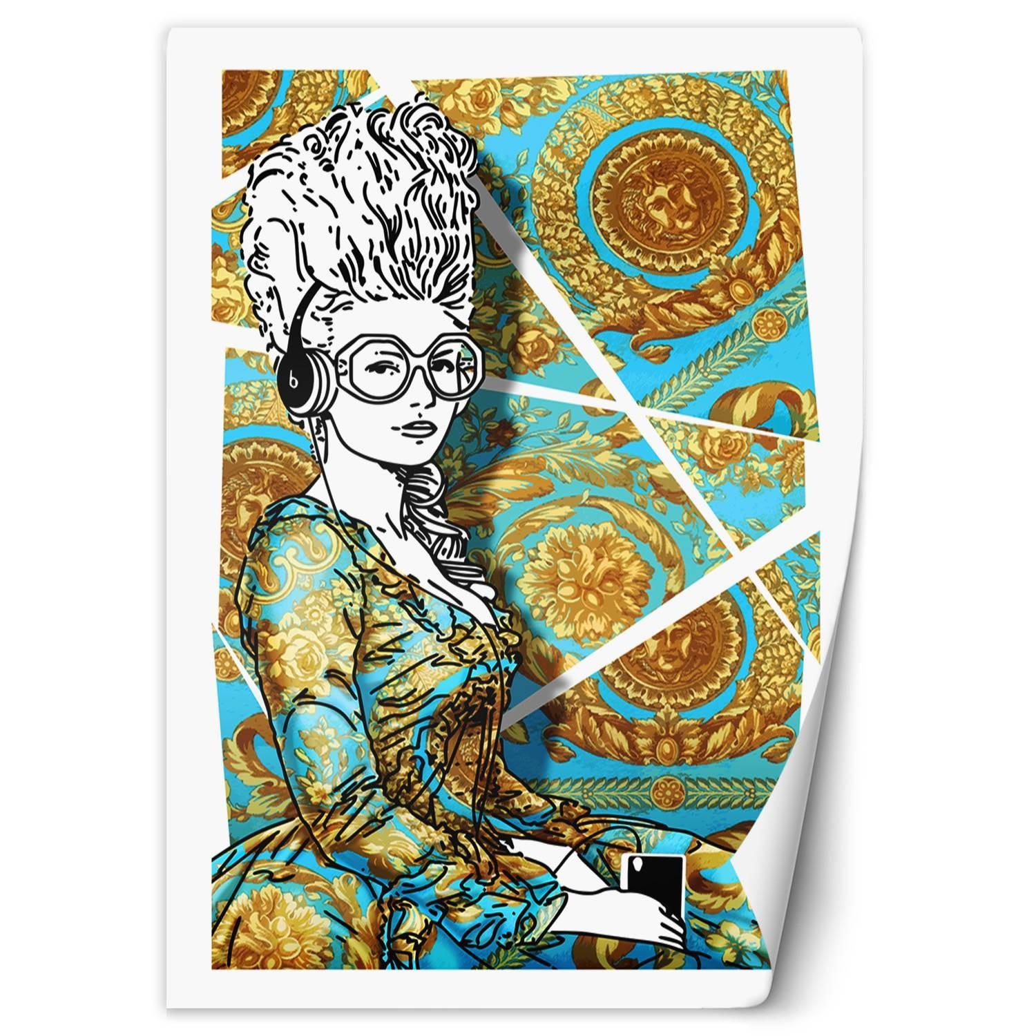 Fototapete, Moderne Dame abstrakt