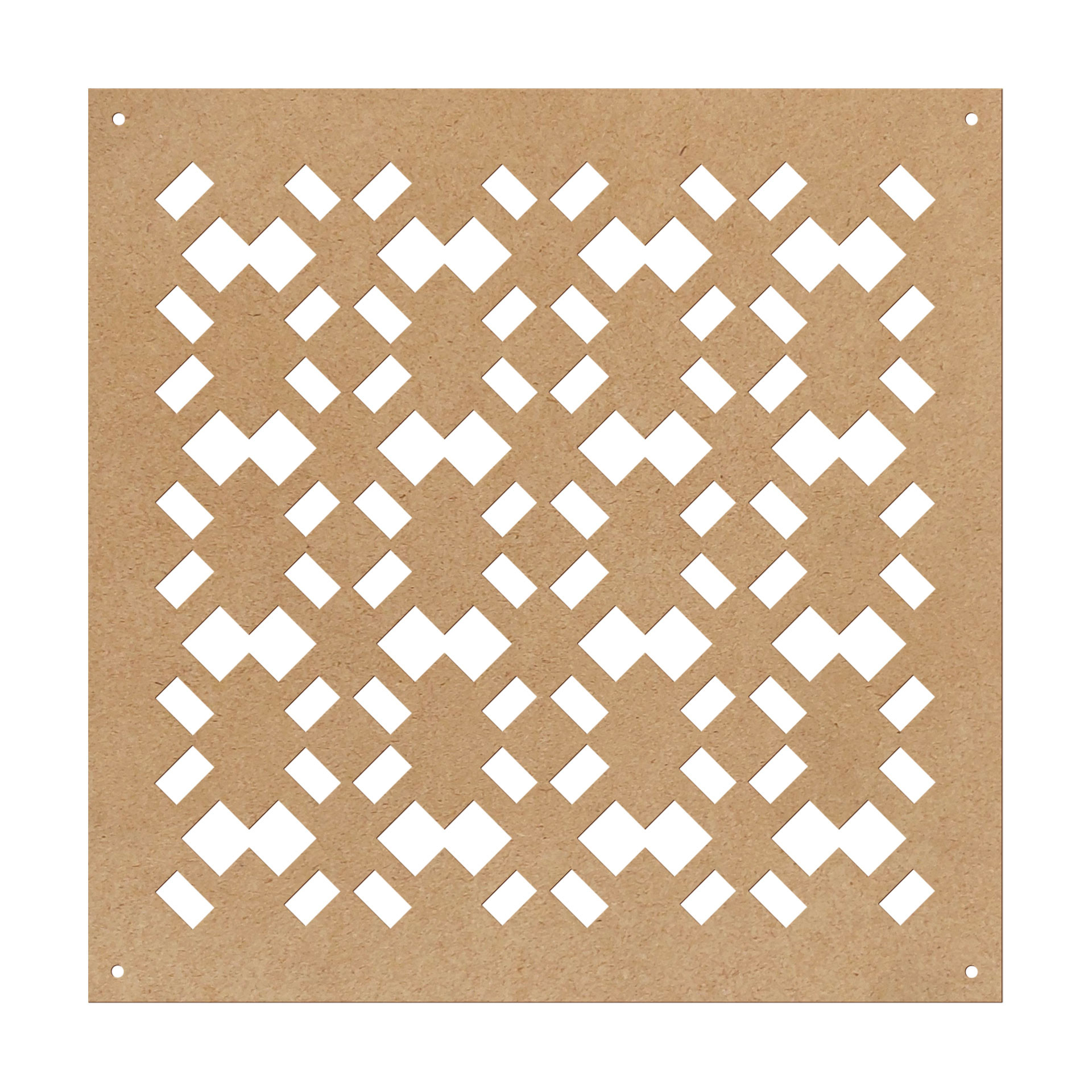 Rozdzielacz do pokoju Próbki geometryczne - MDF natura