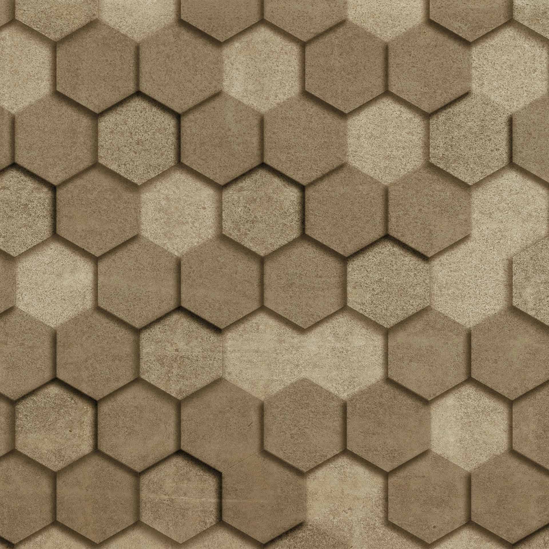Geometric GraphicBlocks2 beige bruin - vliesbehang Designwalls 2 - 2,55 x 3,5 m