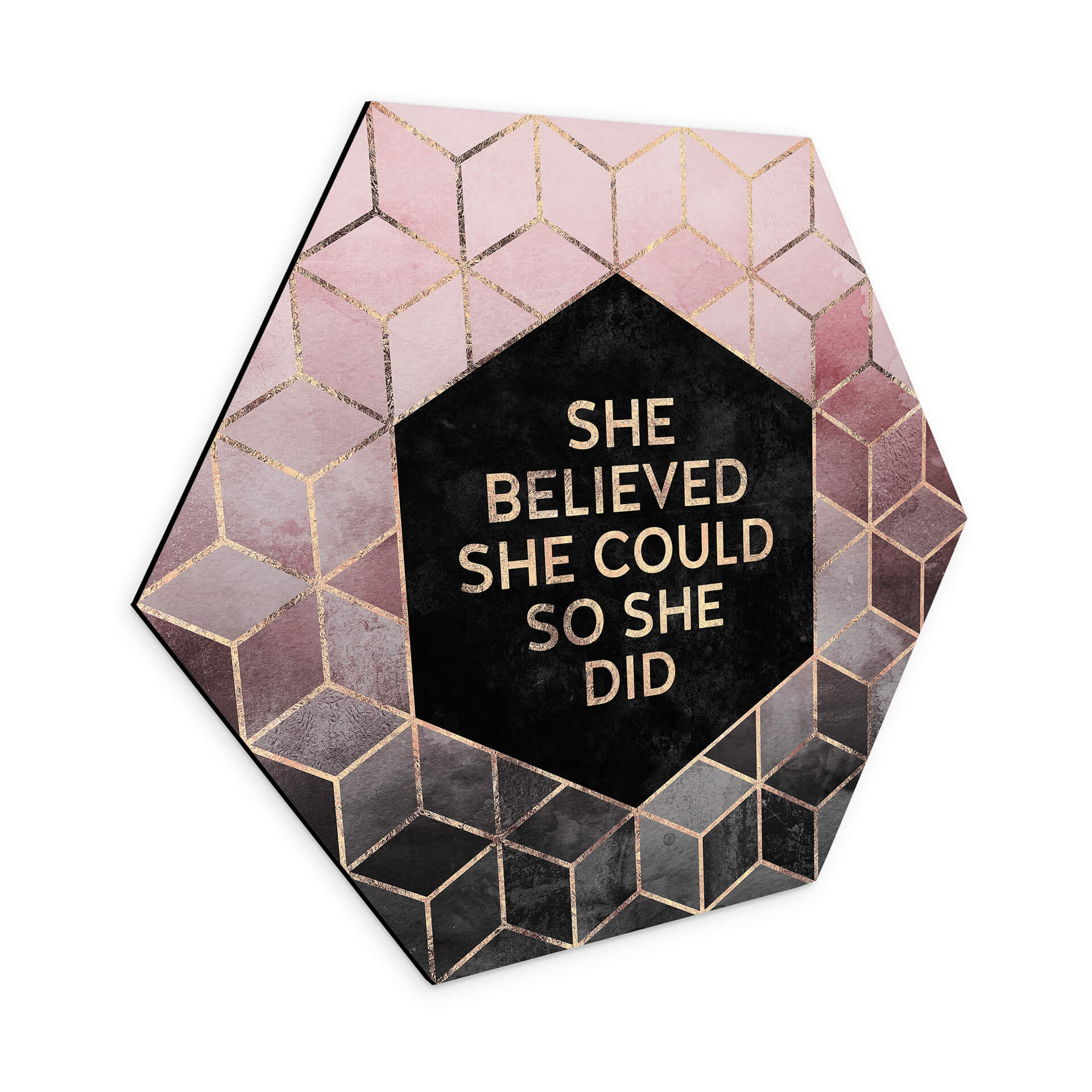 Hexagone - alu-Dibond Fredriksson - She believed