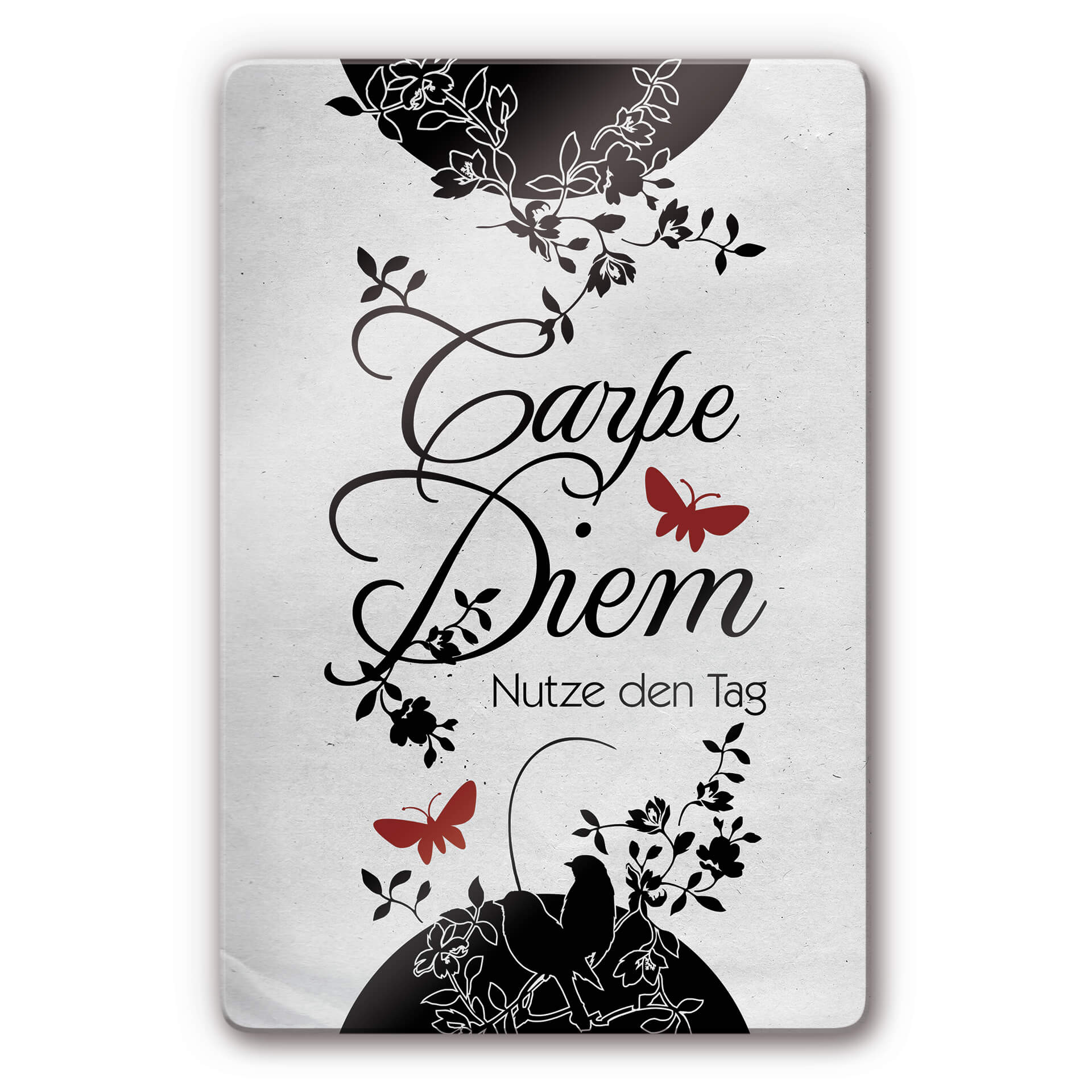Tableau en verre - Carpe Diem