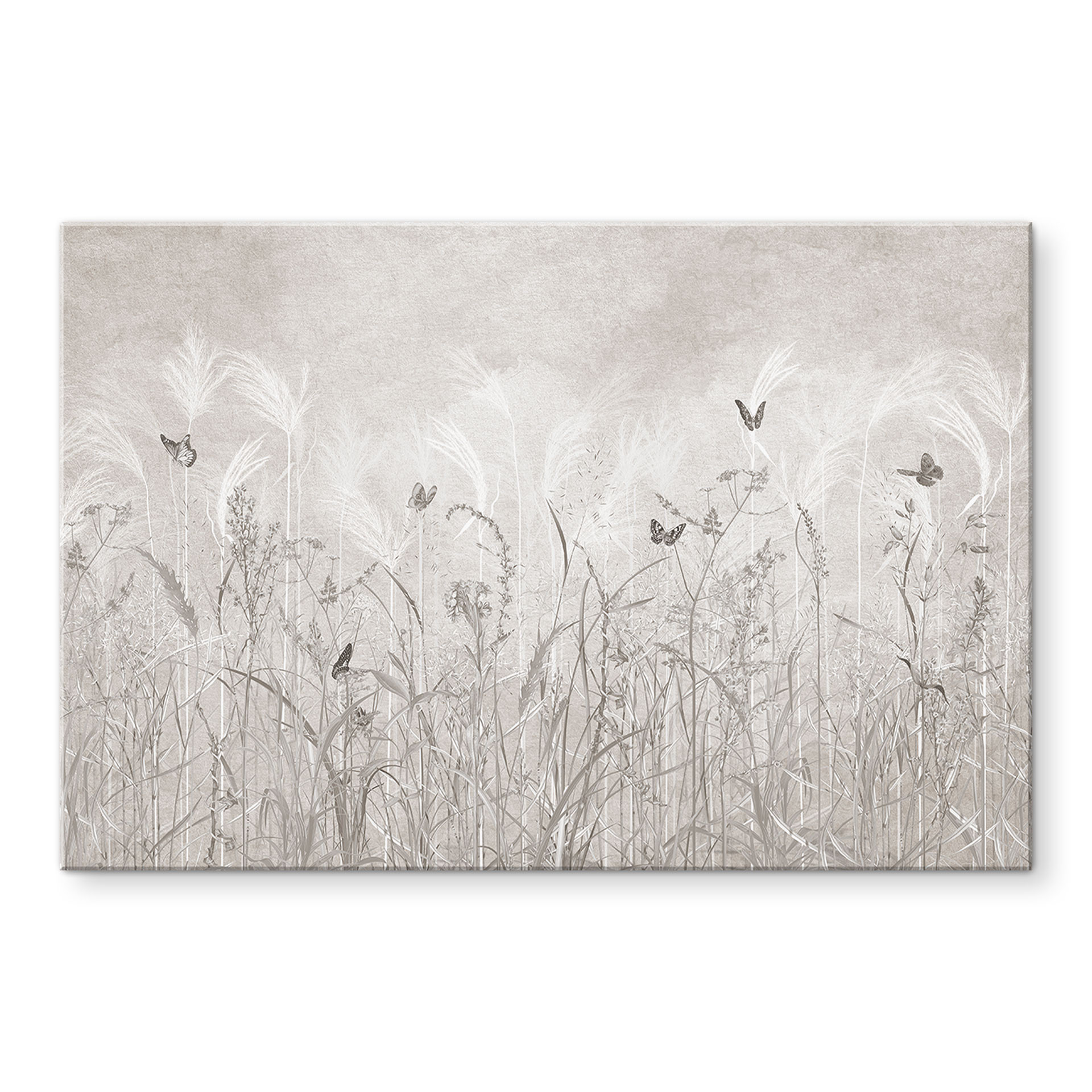 Spatscherm Wilde bloemenweide met vlinders in Scandinavisch design - Ms Tiff