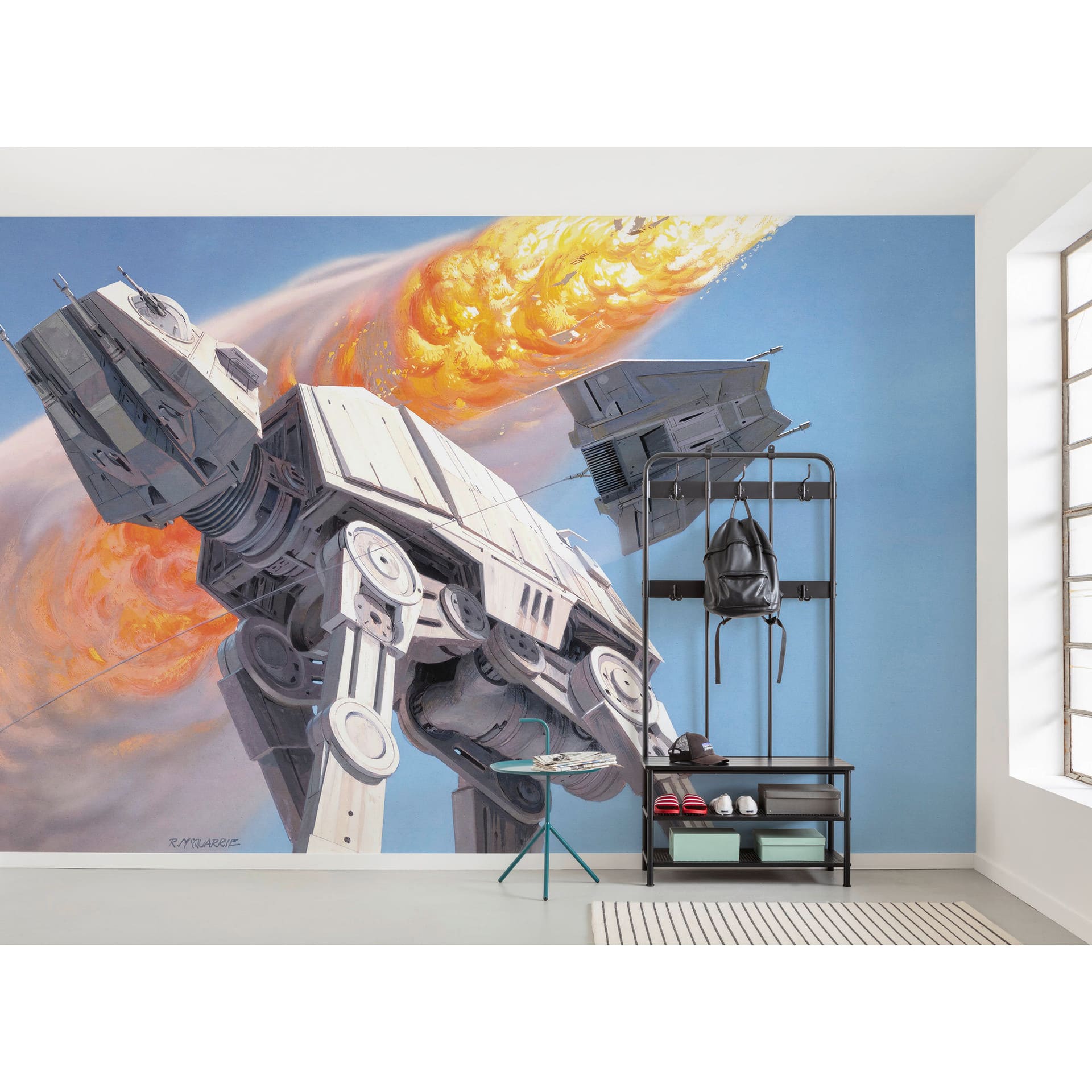 Vlies Fototapete - Star Wars Classic RMQ Hoth Battle AT-AT - 500 x 250 cm
