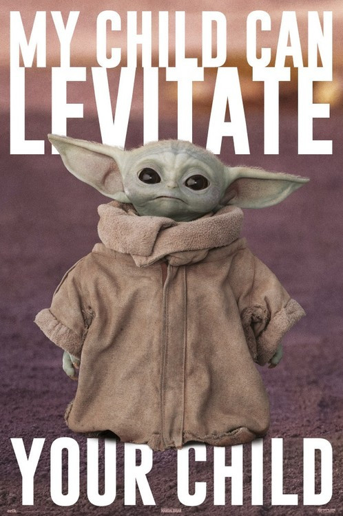 Poster, Filmposter Star Wars: The Mandalorian - Baby Yoda 61x91,5 cm