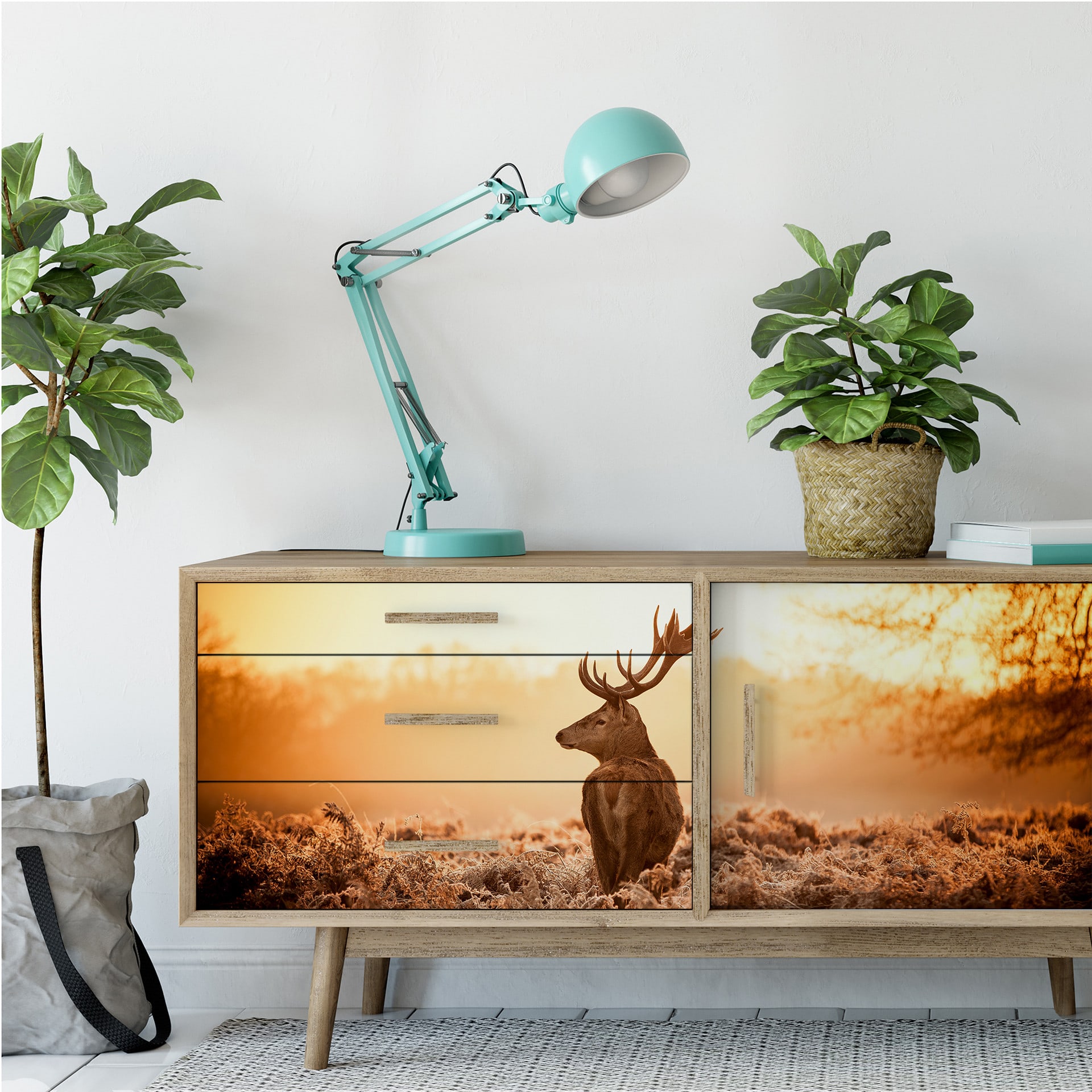 Wallprint W - Majestätischer Hirsch - Panorama