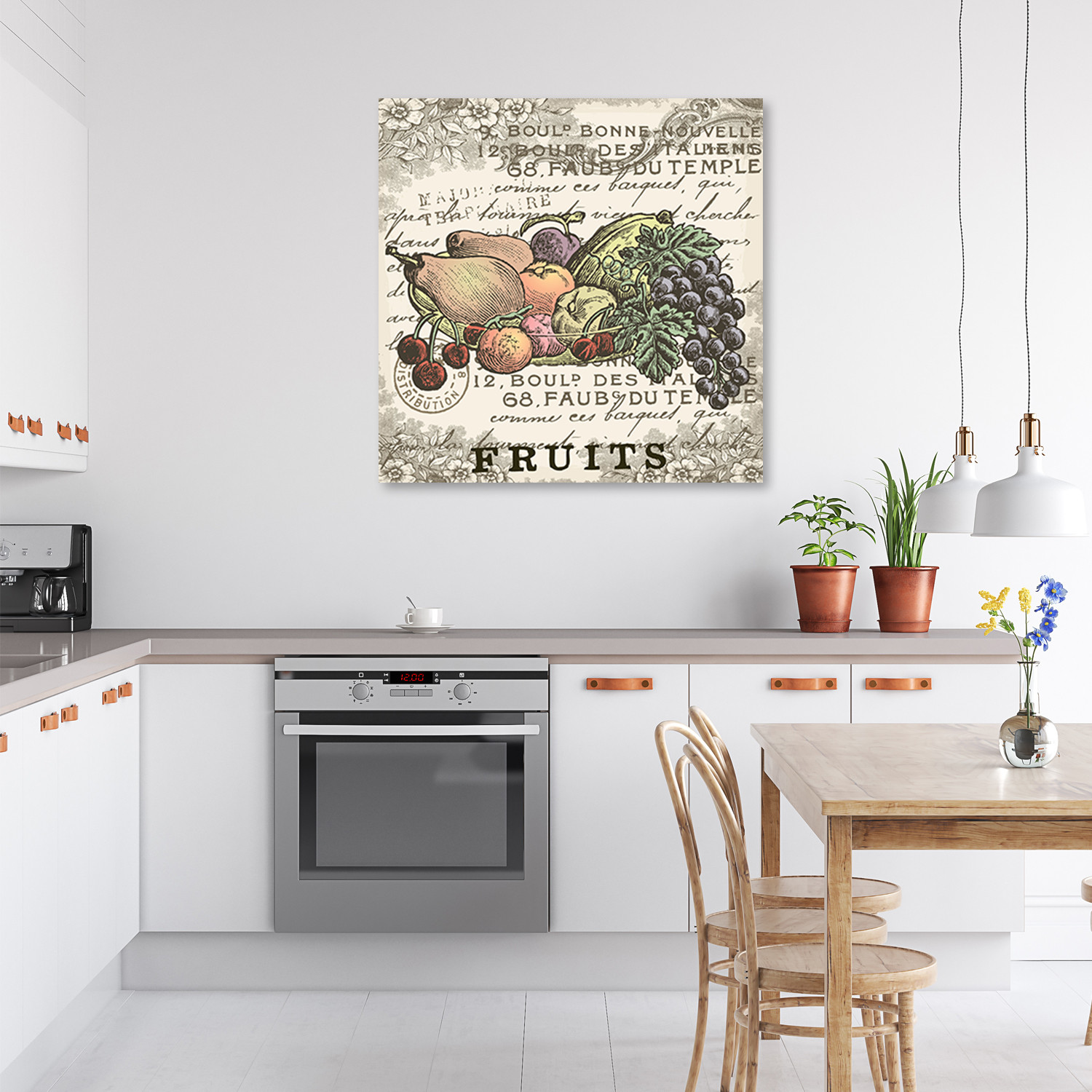 Canvasbillede, vintage frugt
