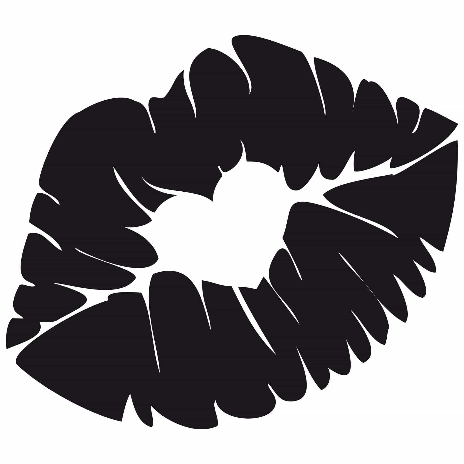 Muursticker Emoji Kiss