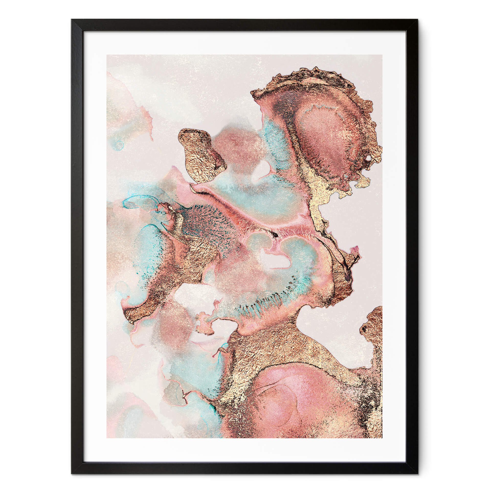 Poster Fredriksson - Goldene Tinte mit Nuancen in Rosé