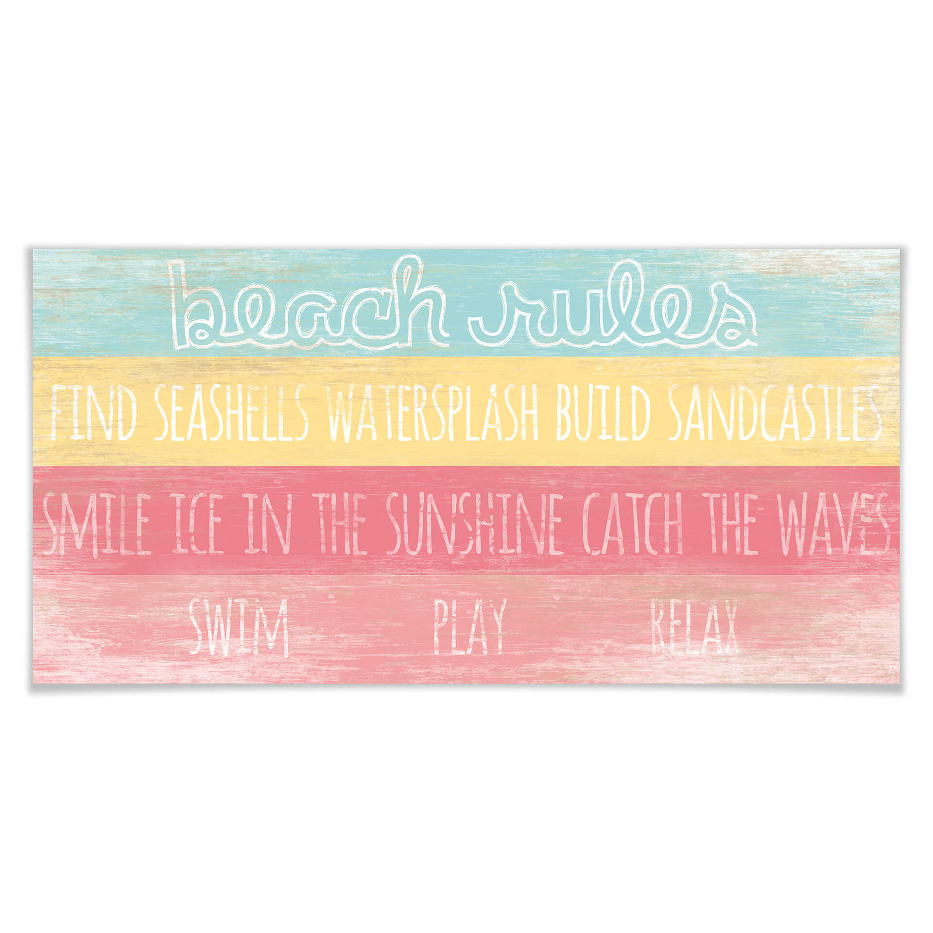Poster Beach Rules