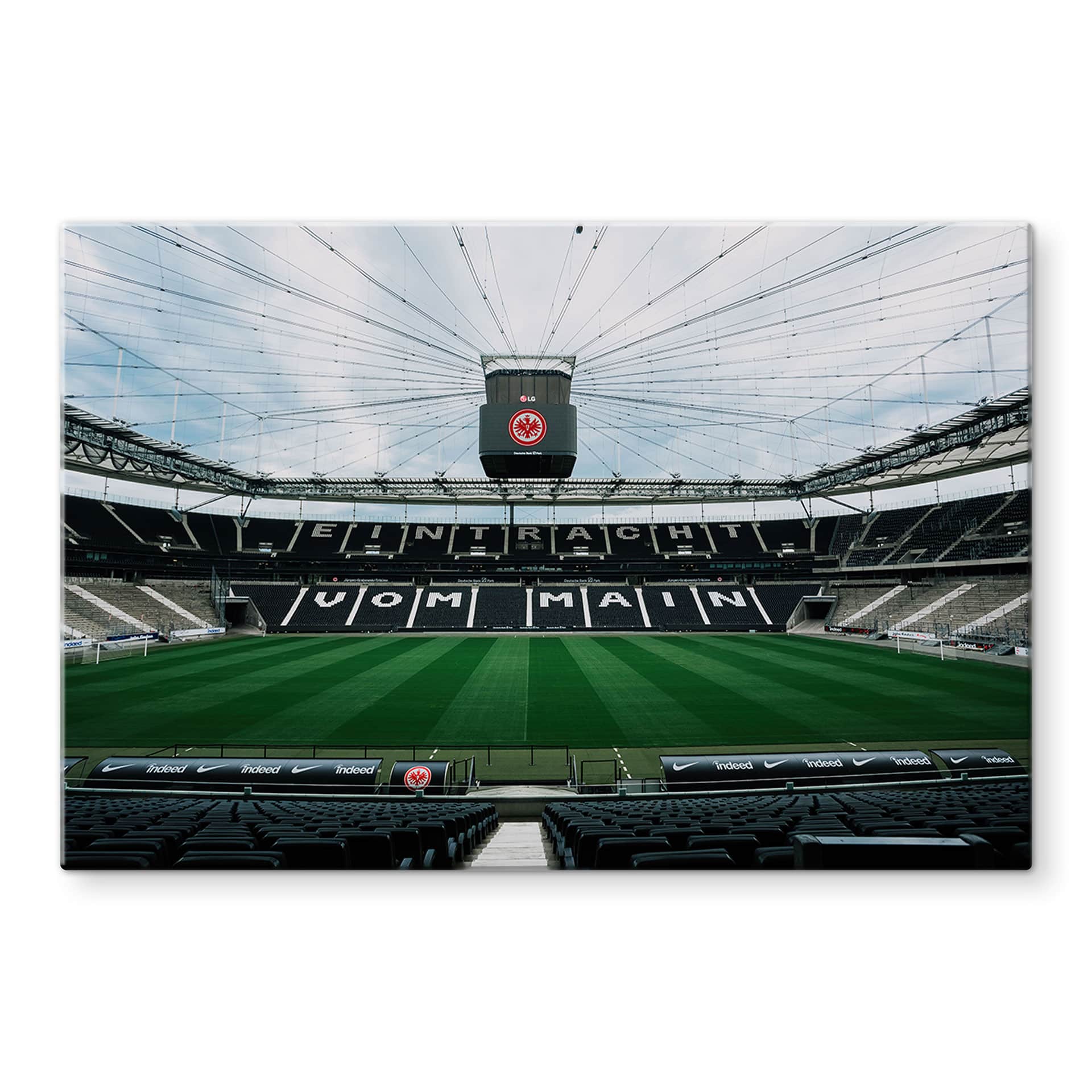 Glasbild Eintracht Frankfurt - Stadion Tribüne