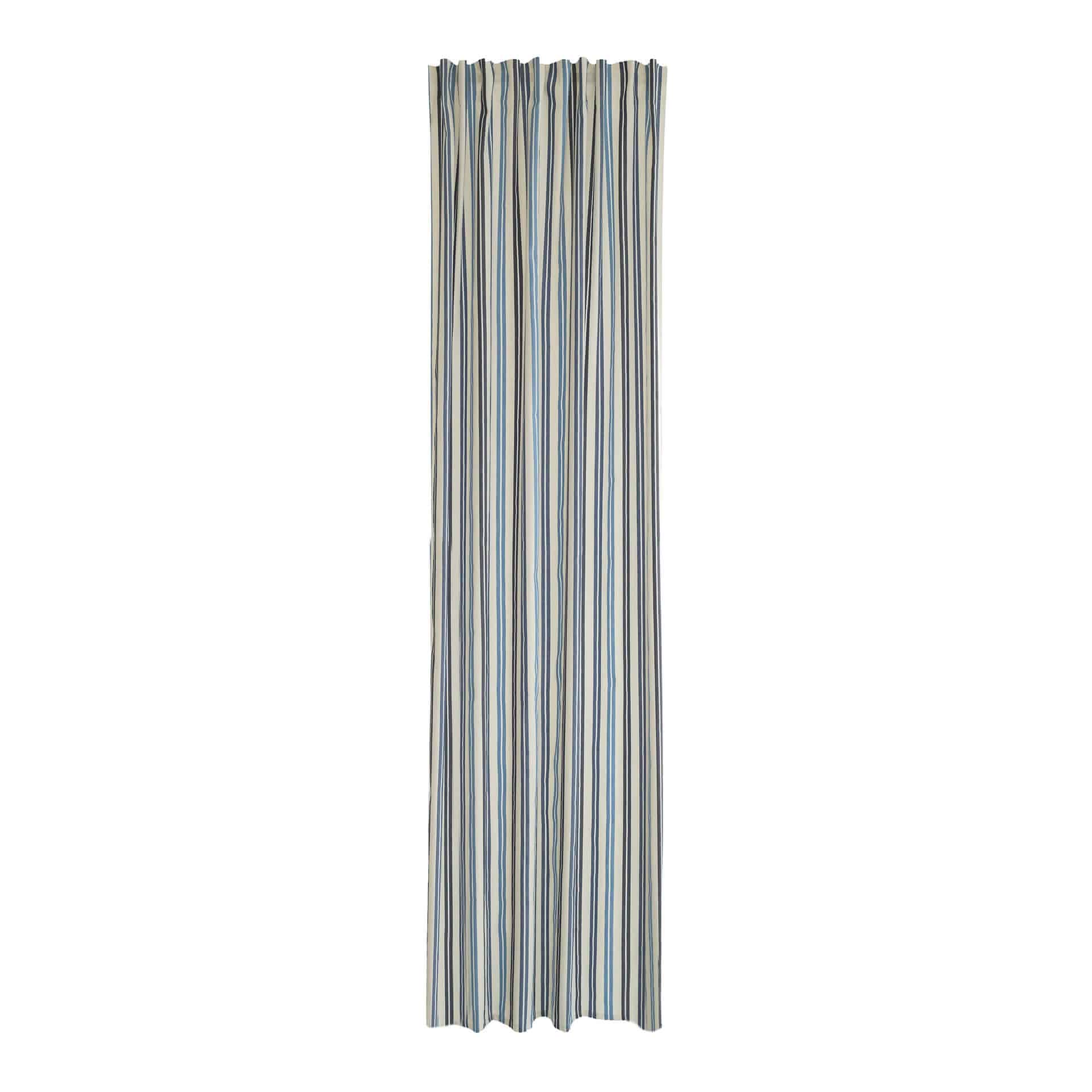Homing Vorhang mit verdeckten Schlaufen Adwin blau -  2.45 x 1.4 m