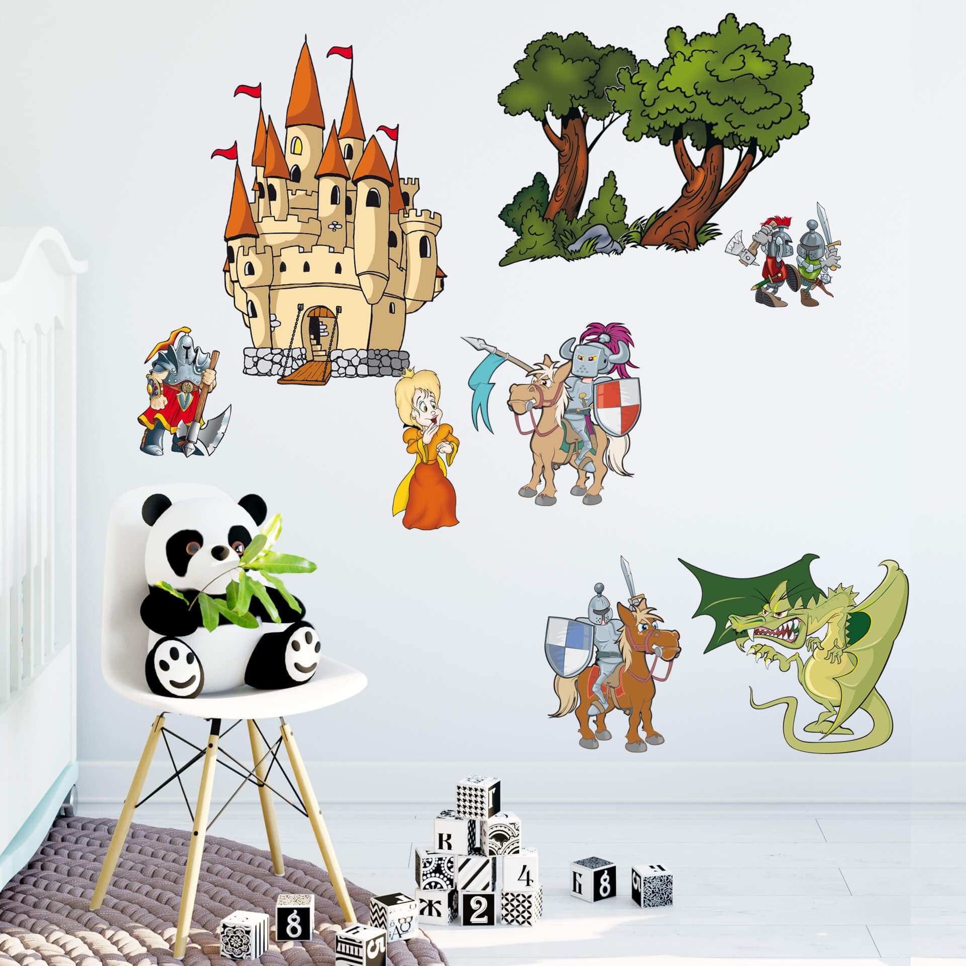 Wandtattoo Ritter-Set