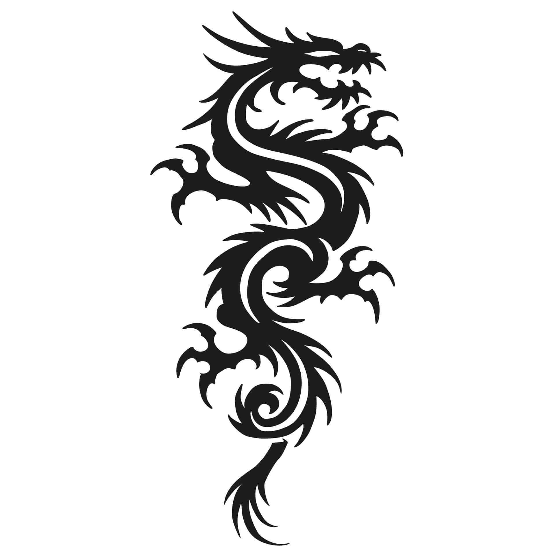 Sticker mural - Miami Ink - Dragon chinois