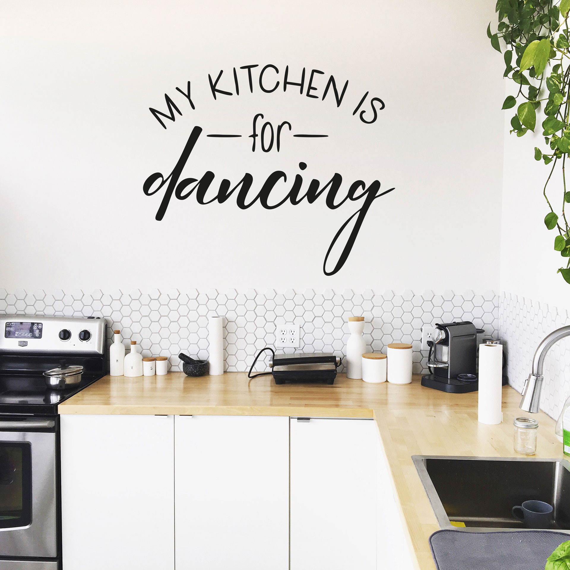 Wallsticker - My kitchen is for dancing