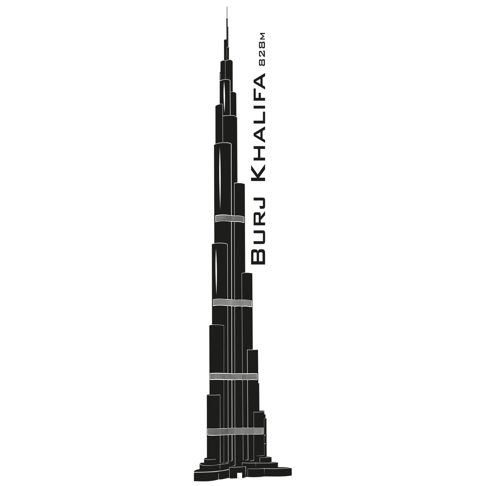 Muursticker Burj Chalifa