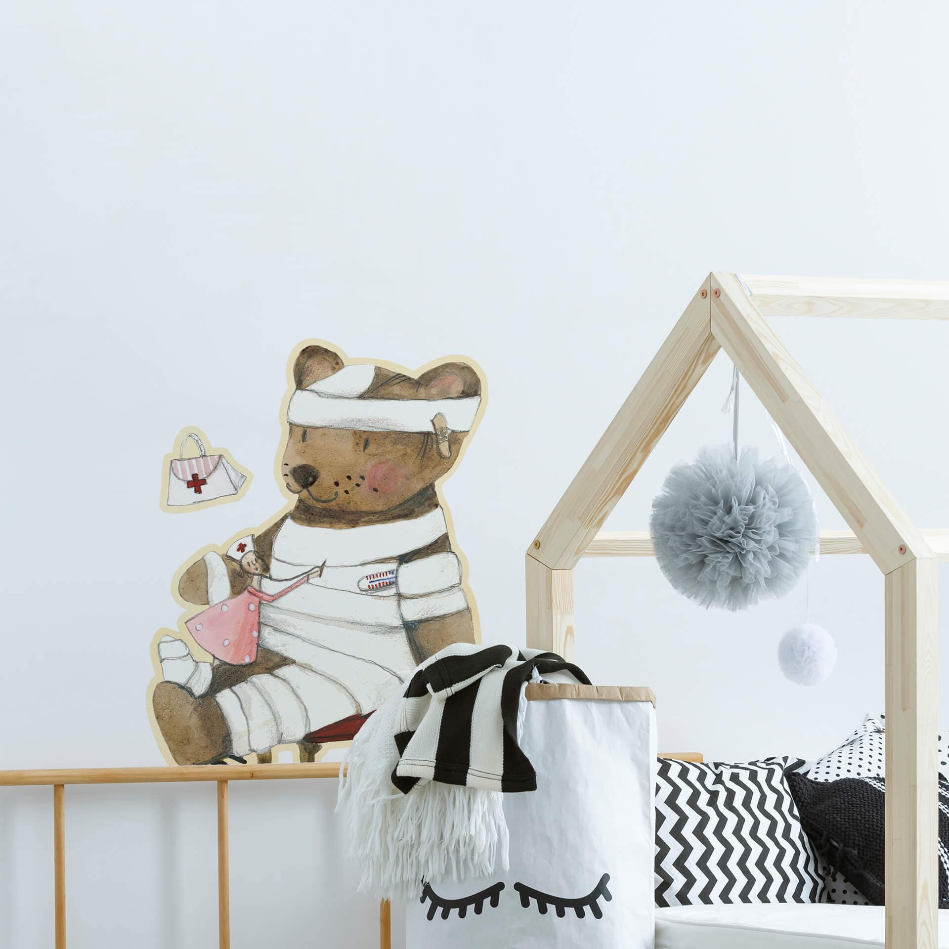 Wandtattoo Leffler - Genesung mit Teddy