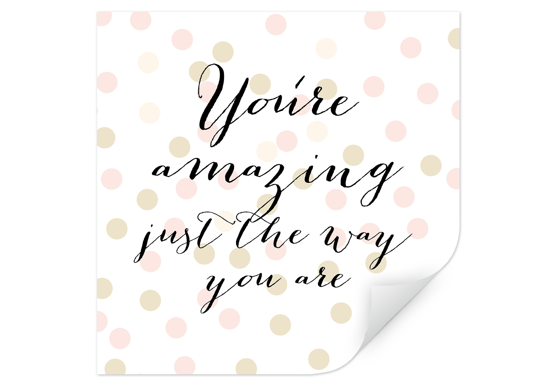 Zelfklevende Poster  Confetti & Cream - You are amazing