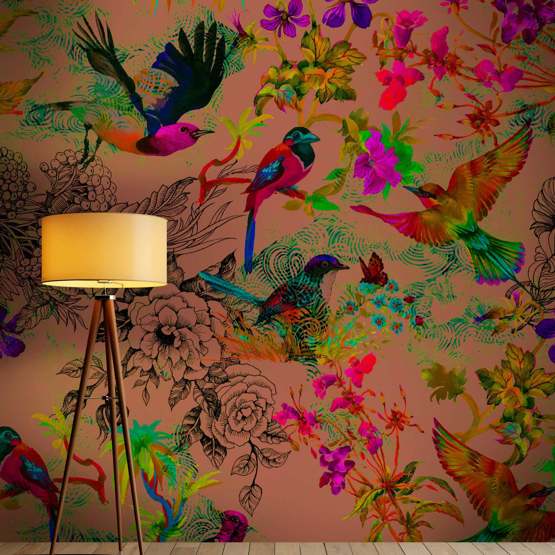 Livingwalls Fotobehang Walls by Patel funky birds 3