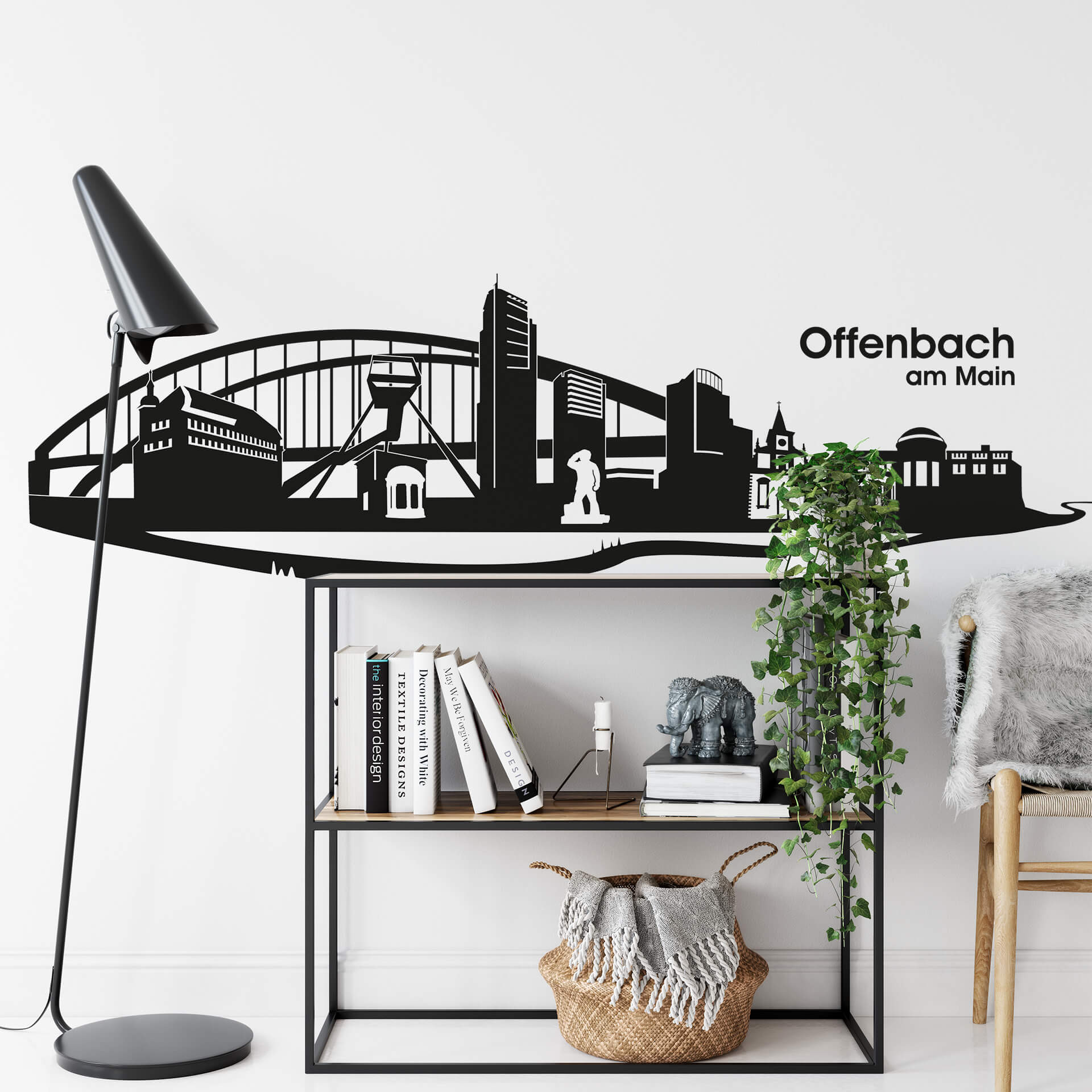 Wandtattoo Offenbach Skyline