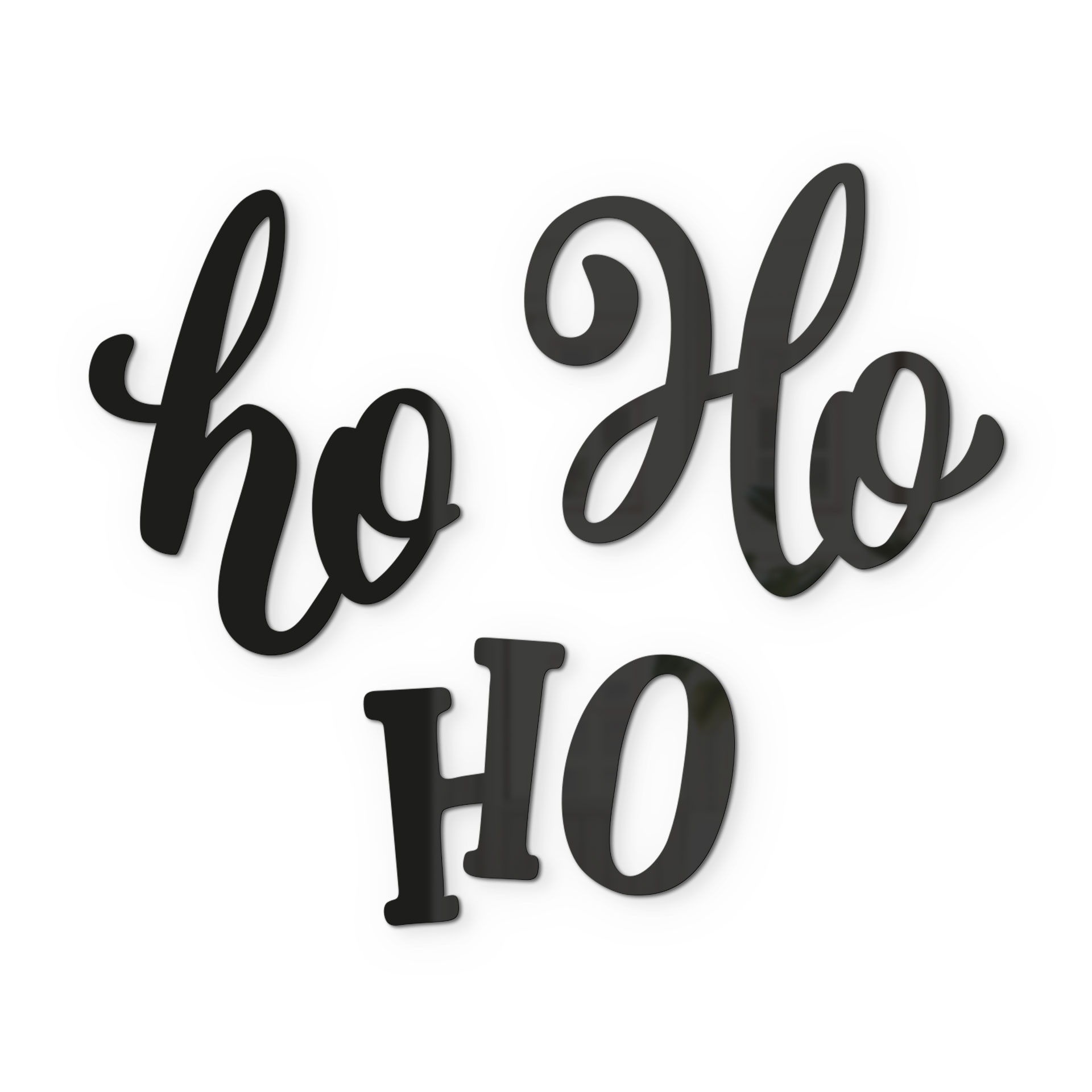 3D Schriftzug Weihnachten - Ho Ho Ho - Acryldeko