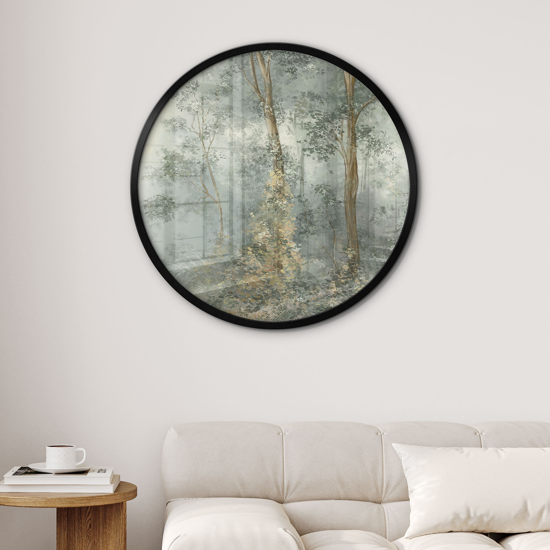 Poster Verwunschener Wald - Ms Tiff - Rund